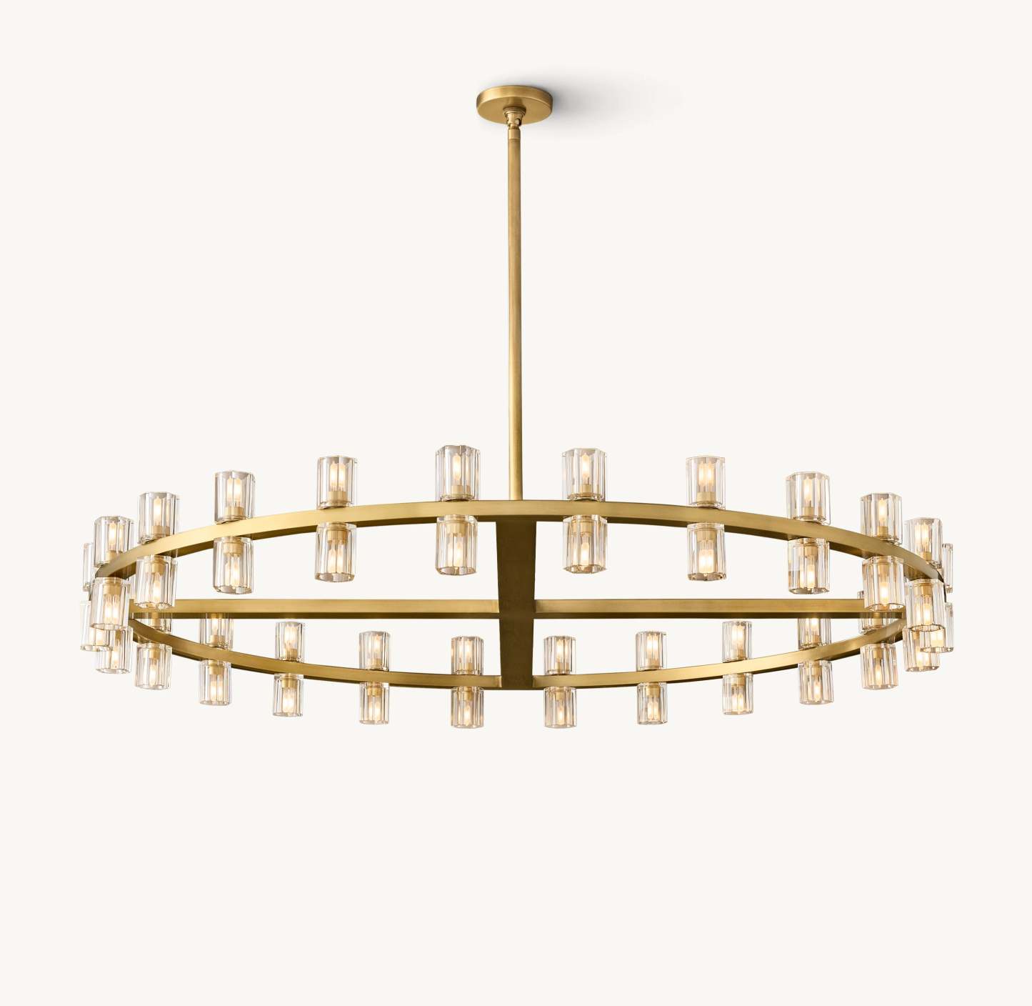 48 Inch Hexagonal Crystal Round Chandelier – Arcachon