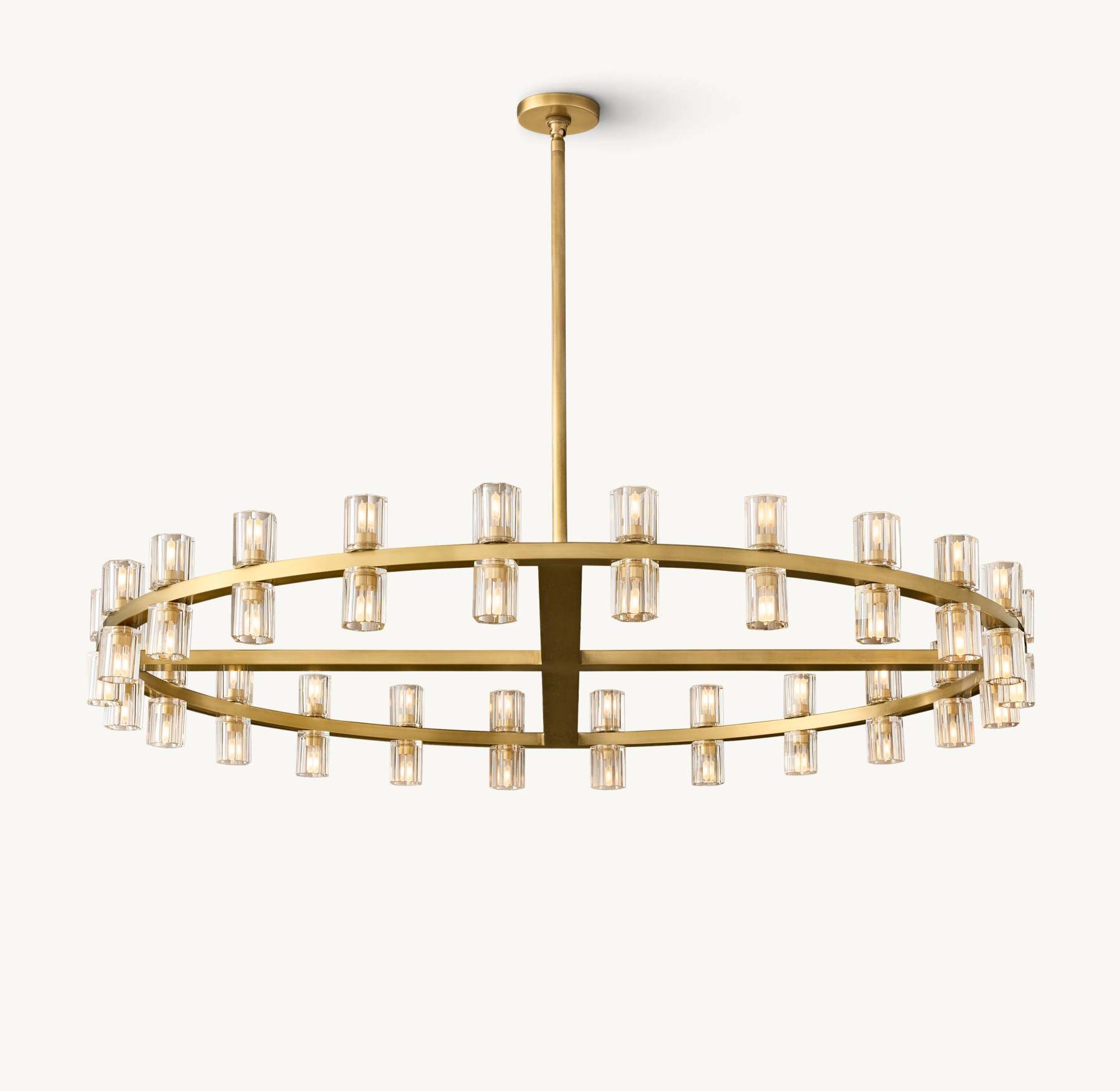48 Inch Hexagonal Crystal Round Chandelier – Arcachon