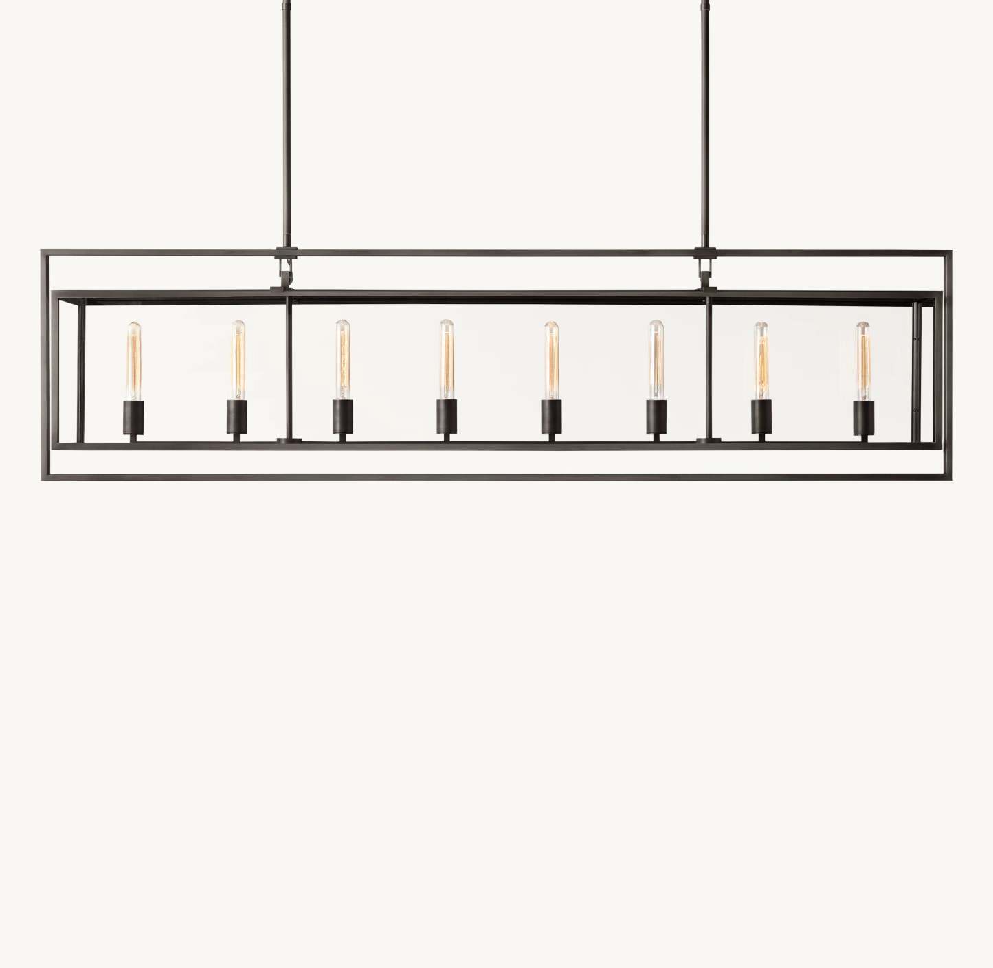 72 Inch Glass Rectangular Chandelier - Beckman