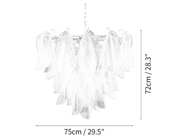 Murano Rondini 57 Transparent Chandelier