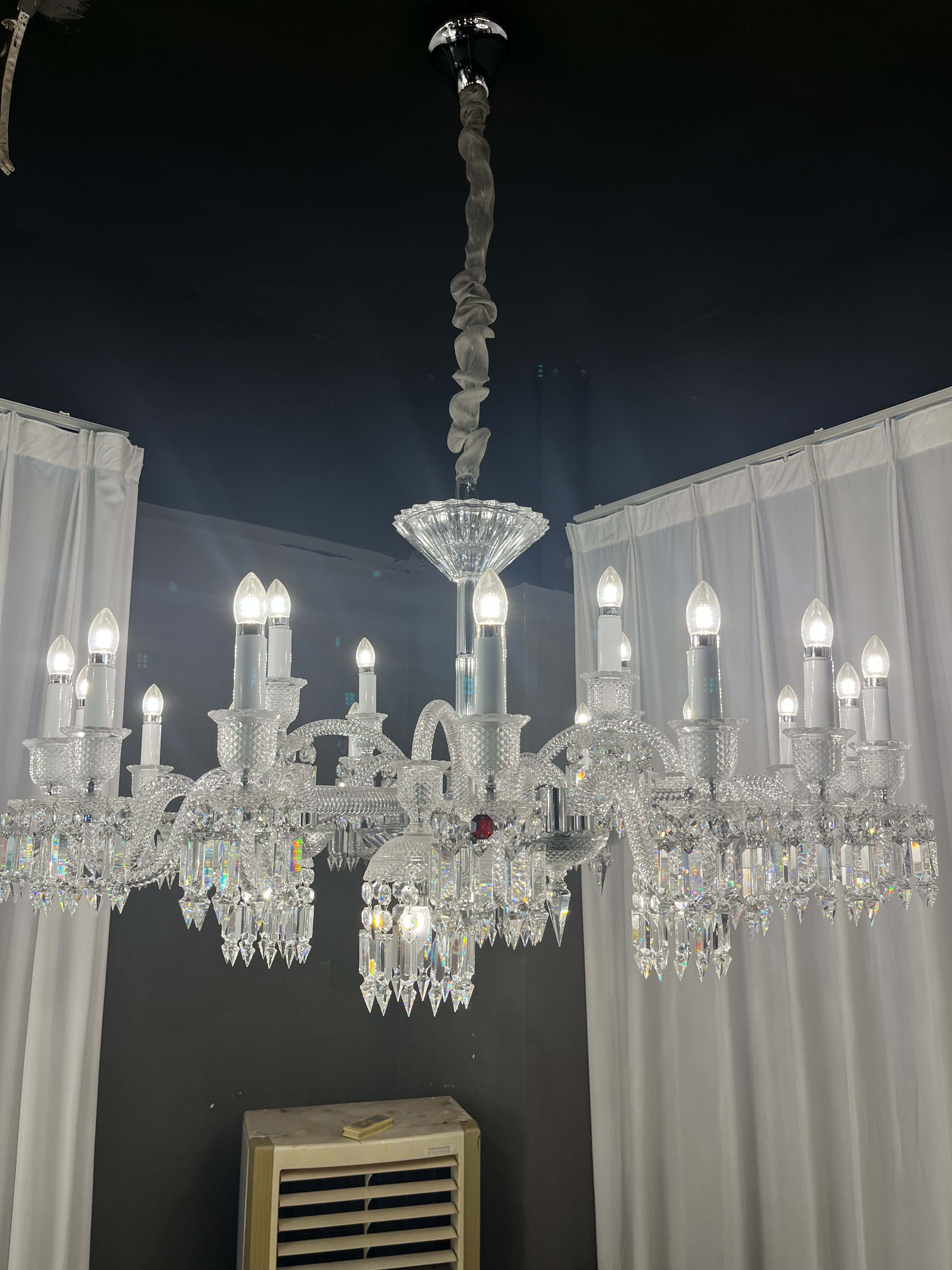 24 Lights Baccarat Paris Chandelier – MH LIGHTING
