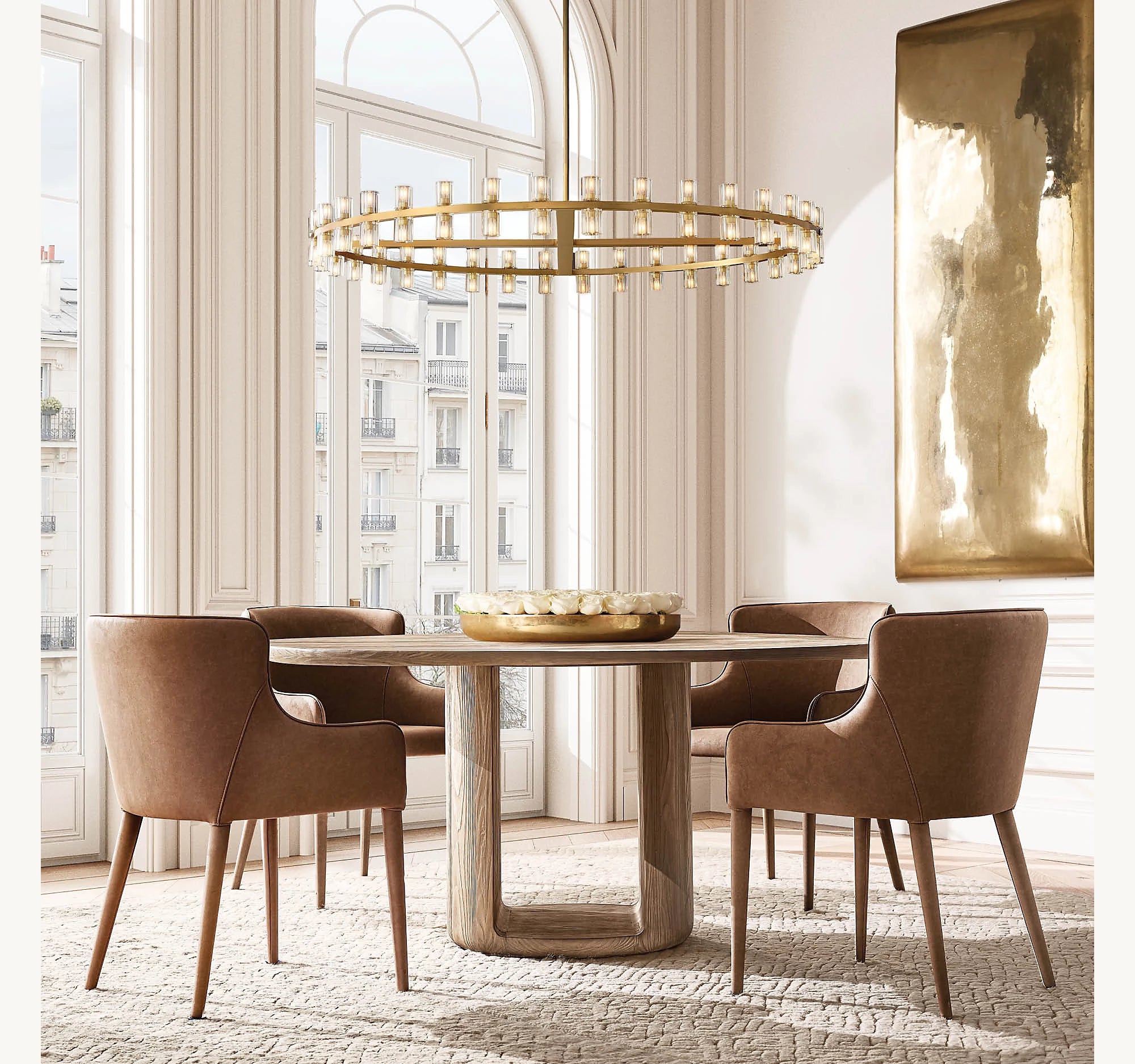 60 Inch Hexagonal Crystal Round Chandelier – Arcachon