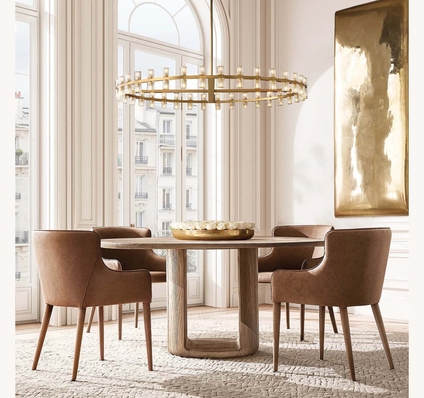 60 Inch Hexagonal Crystal Round Chandelier – Arcachon