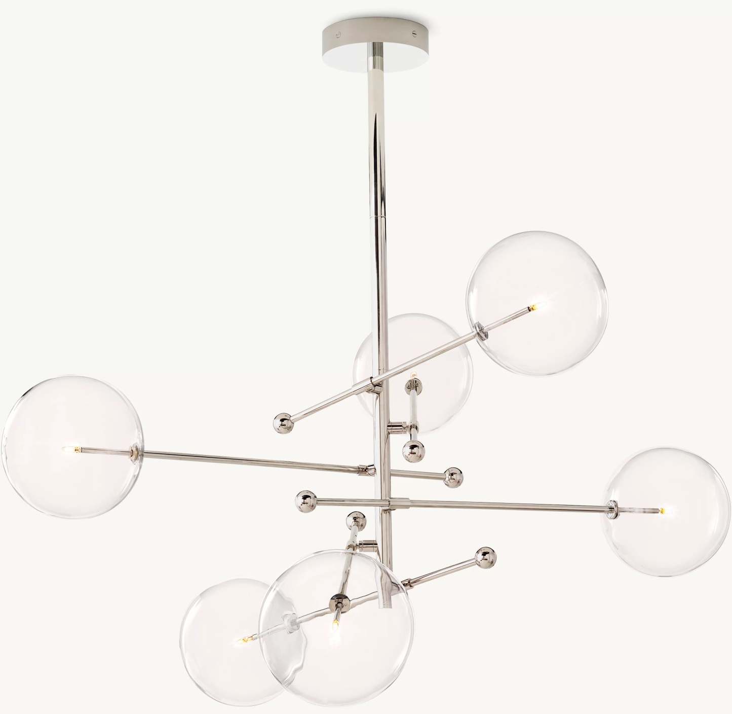 55 Inch Sputnik Globe Glass Chandelier - Mobile