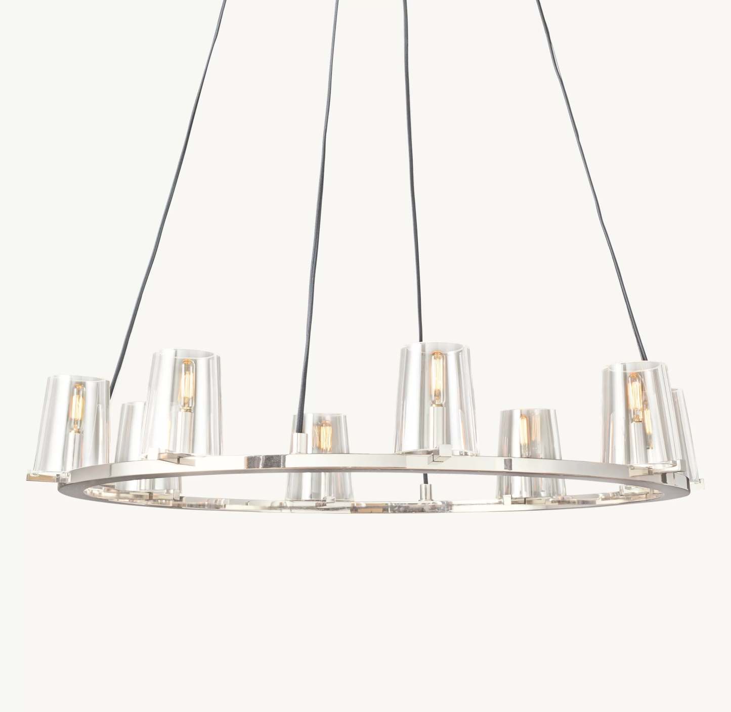 36 Inch Hurricane Candle Ring Chandelier - Pauillac