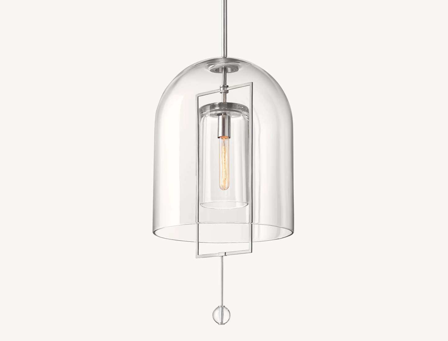 15 Inch Bell Glass Pendant Light - Fulcrum