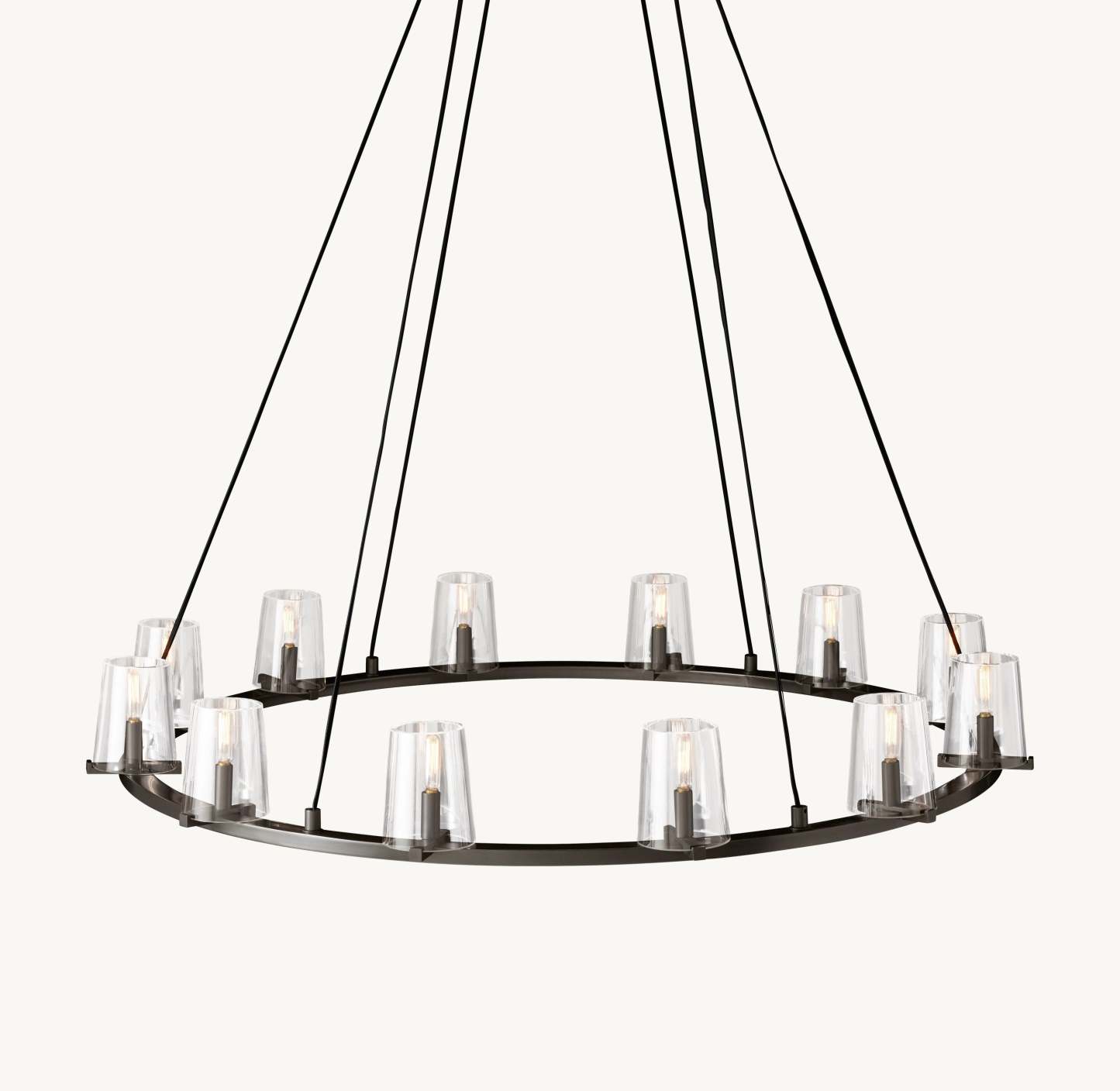 48 Inch Hurricane Candle Ring Chandelier - Pauillac