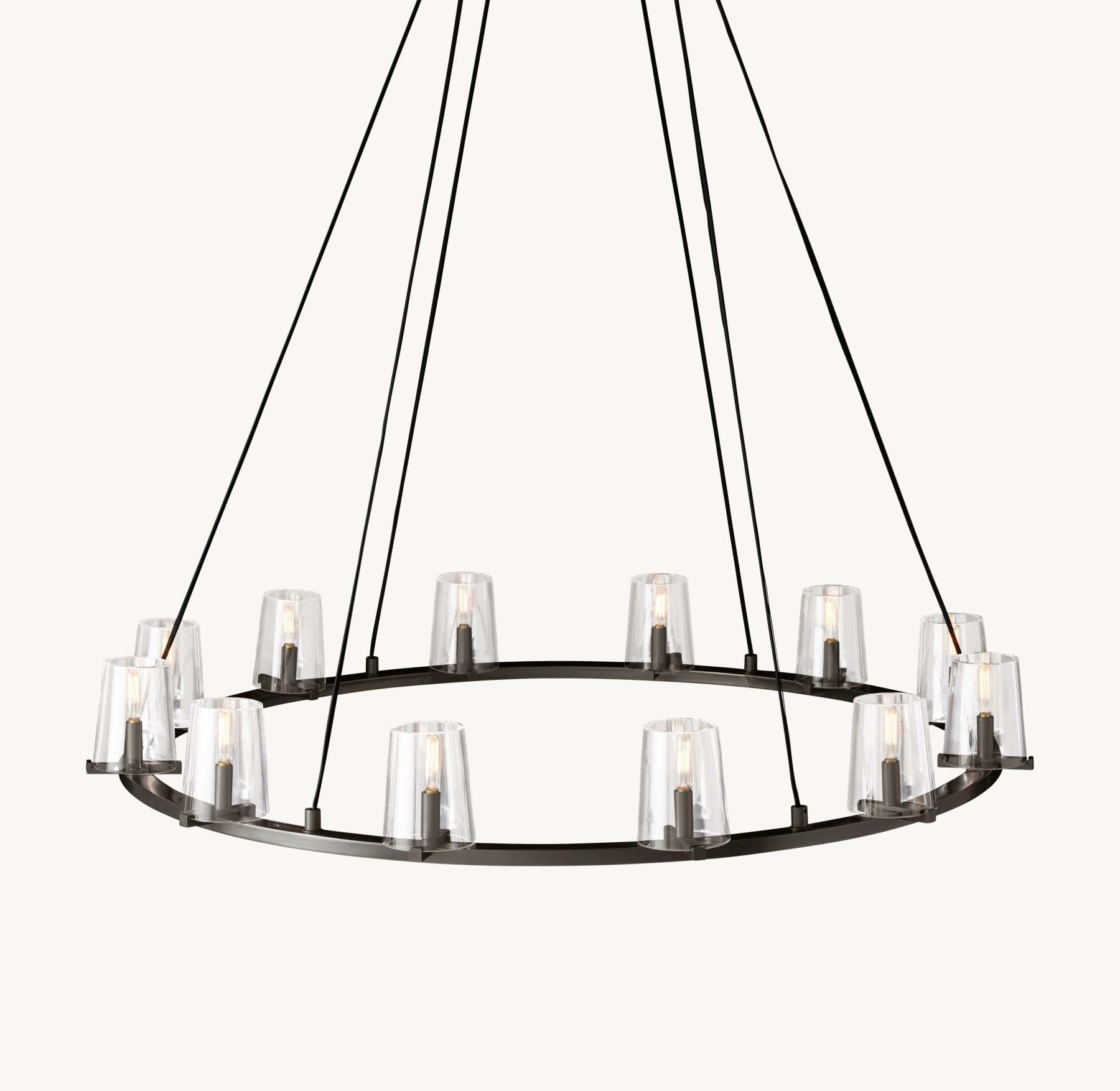 48 Inch Hurricane Candle Ring Chandelier - Pauillac