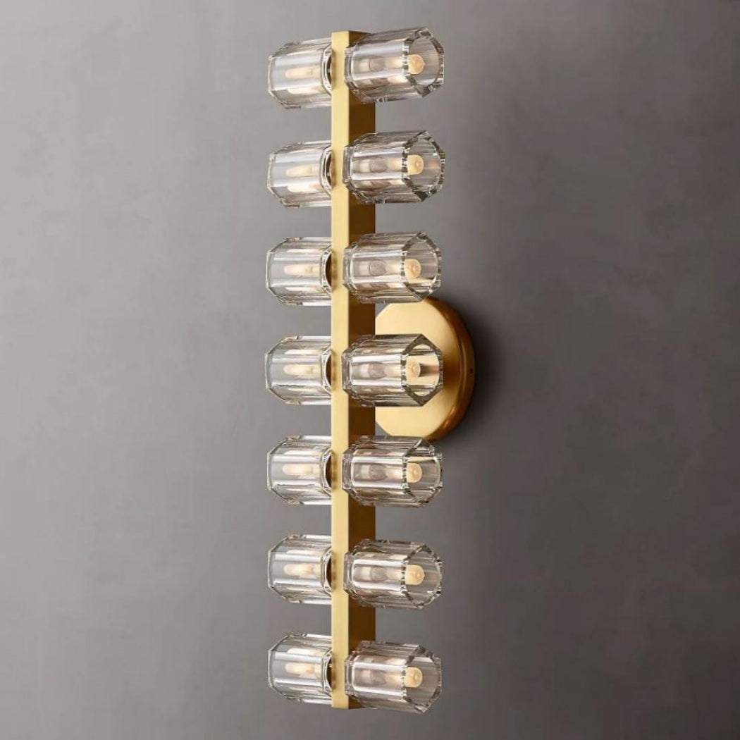 Arcachons 14-Light K9 Crystal Glass Modern Wall Lamp
