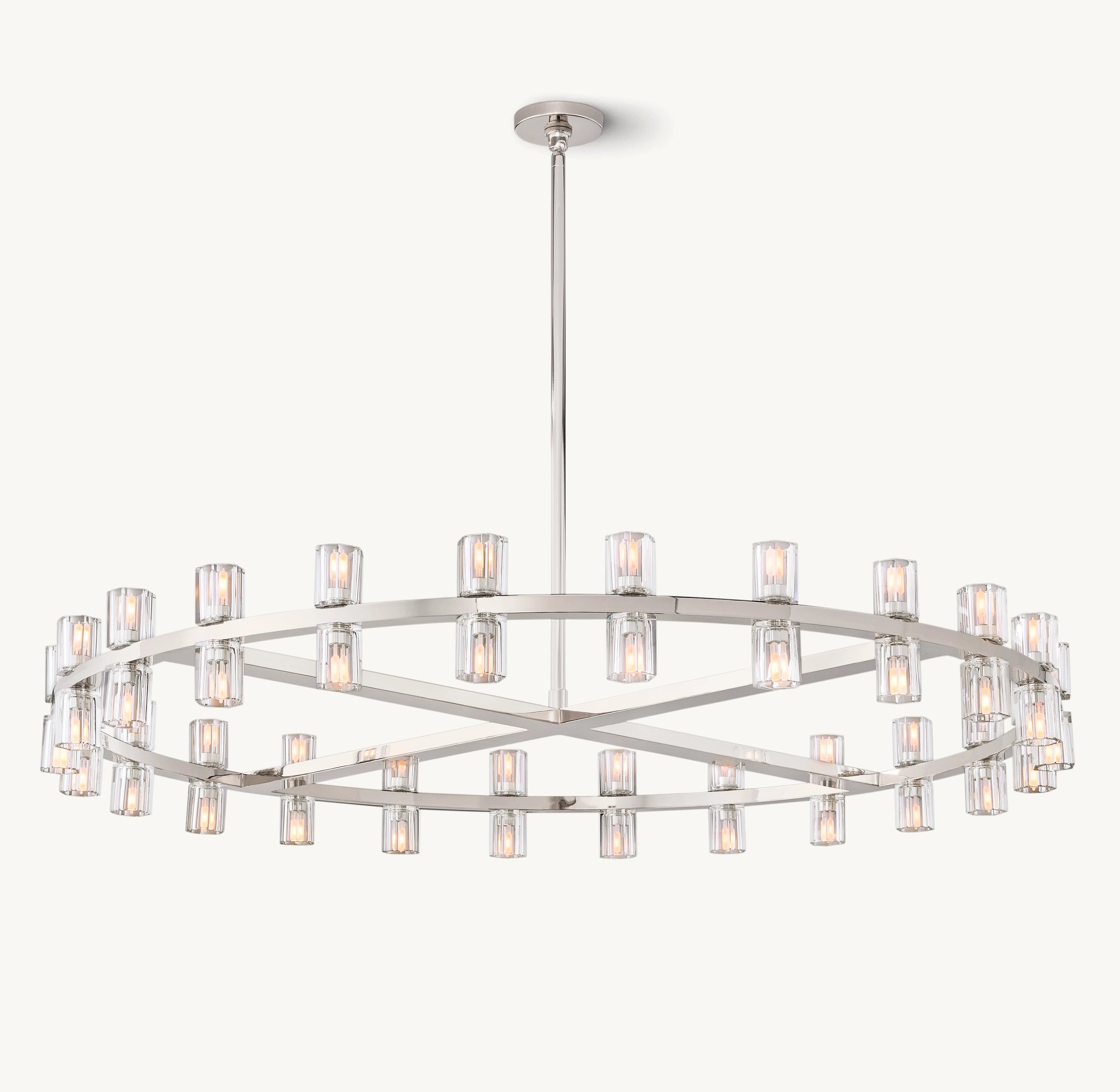 48 Inch Hexagonal Crystal Round Chandelier – Arcachon