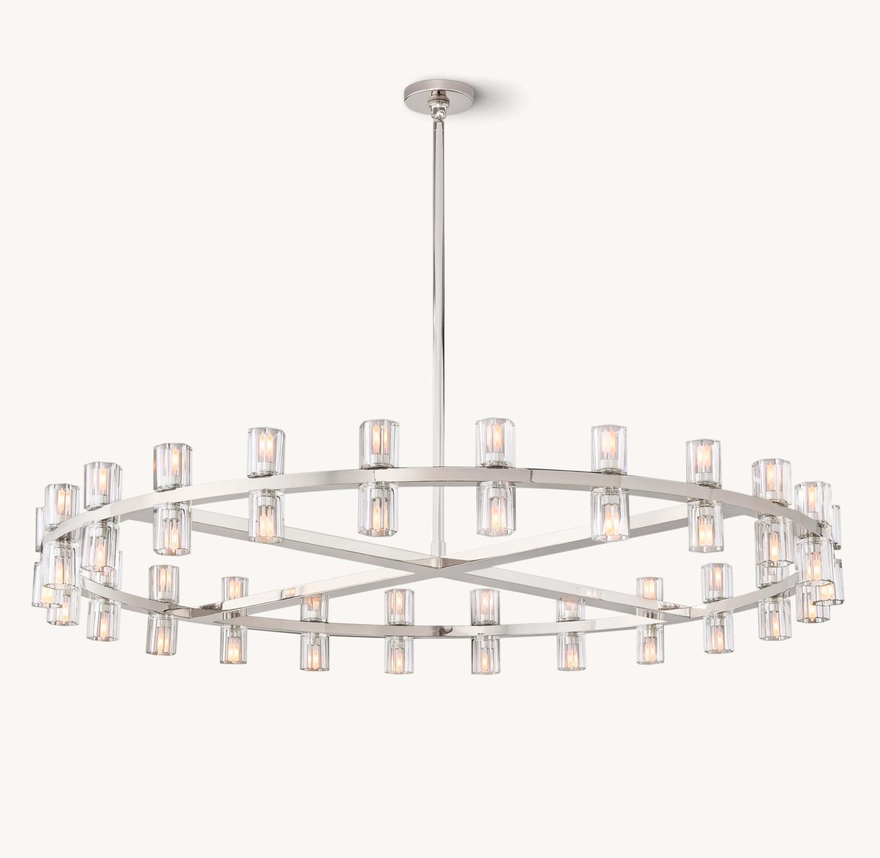 48 Inch Hexagonal Crystal Round Chandelier – Arcachon