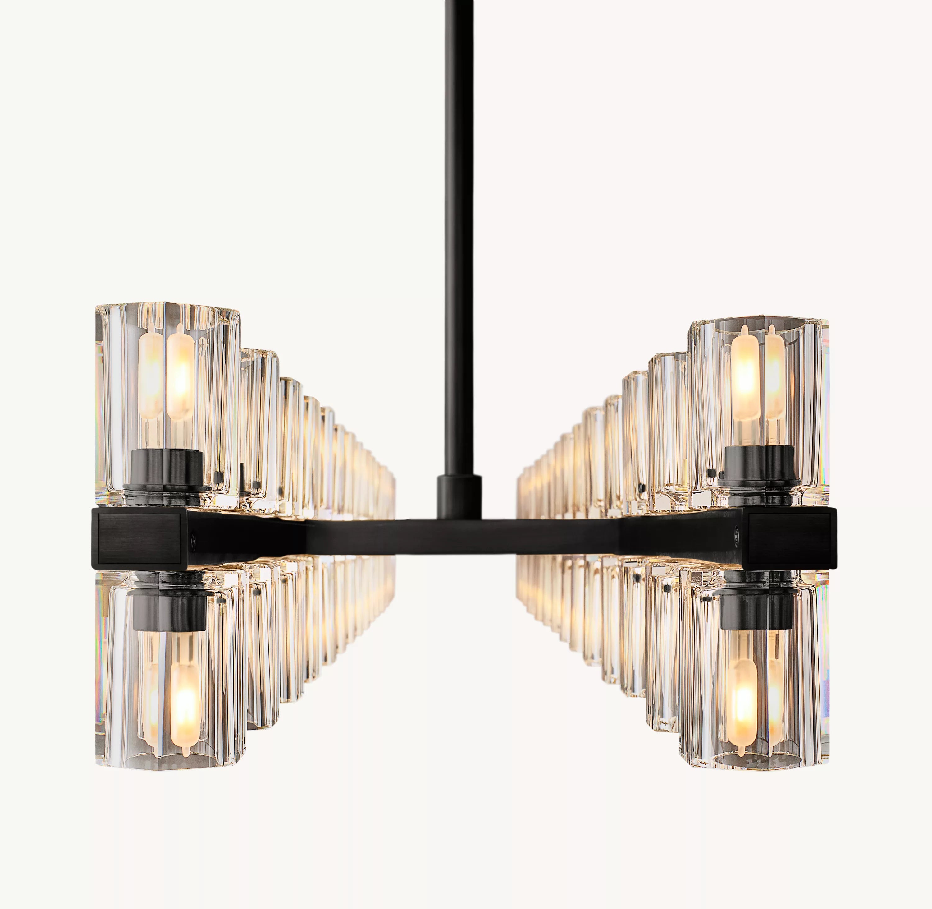 54 Inch Hexagonal Crystal Linear Chandelier – Arcachon