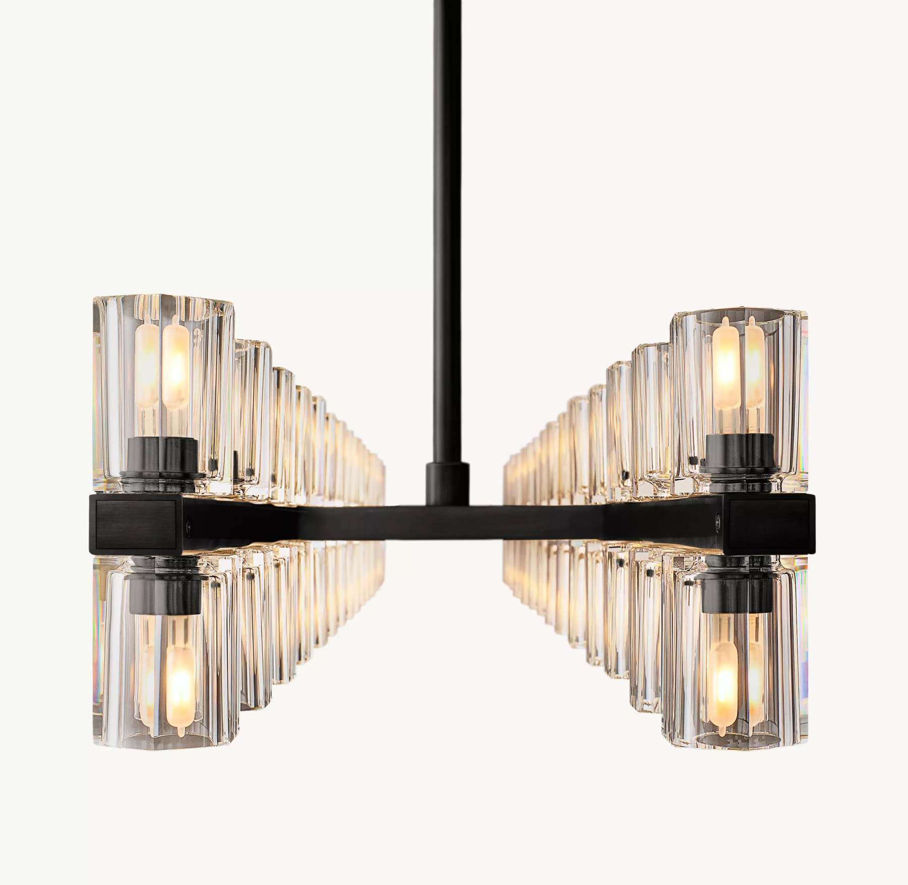 54 Inch Hexagonal Crystal Linear Chandelier – Arcachon