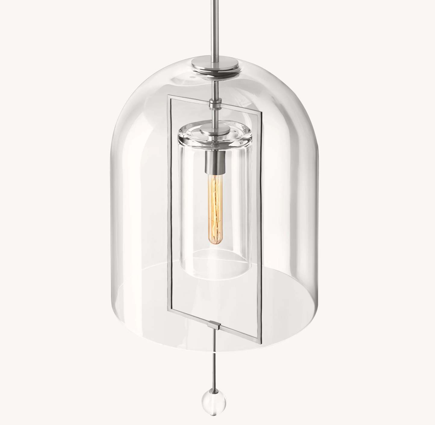 15 Inch Bell Glass Pendant Light - Fulcrum
