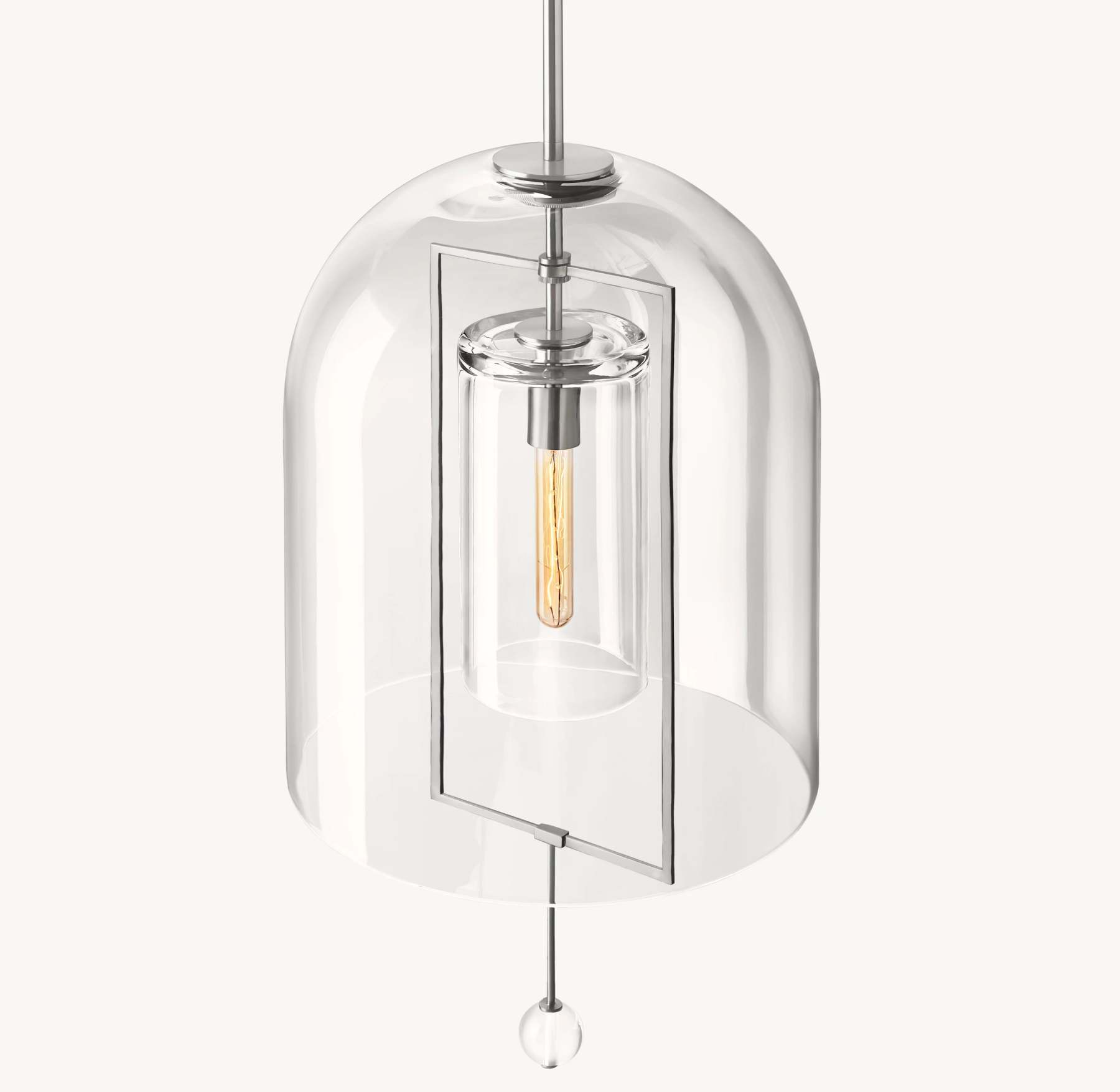 15 Inch Bell Glass Pendant Light - Fulcrum