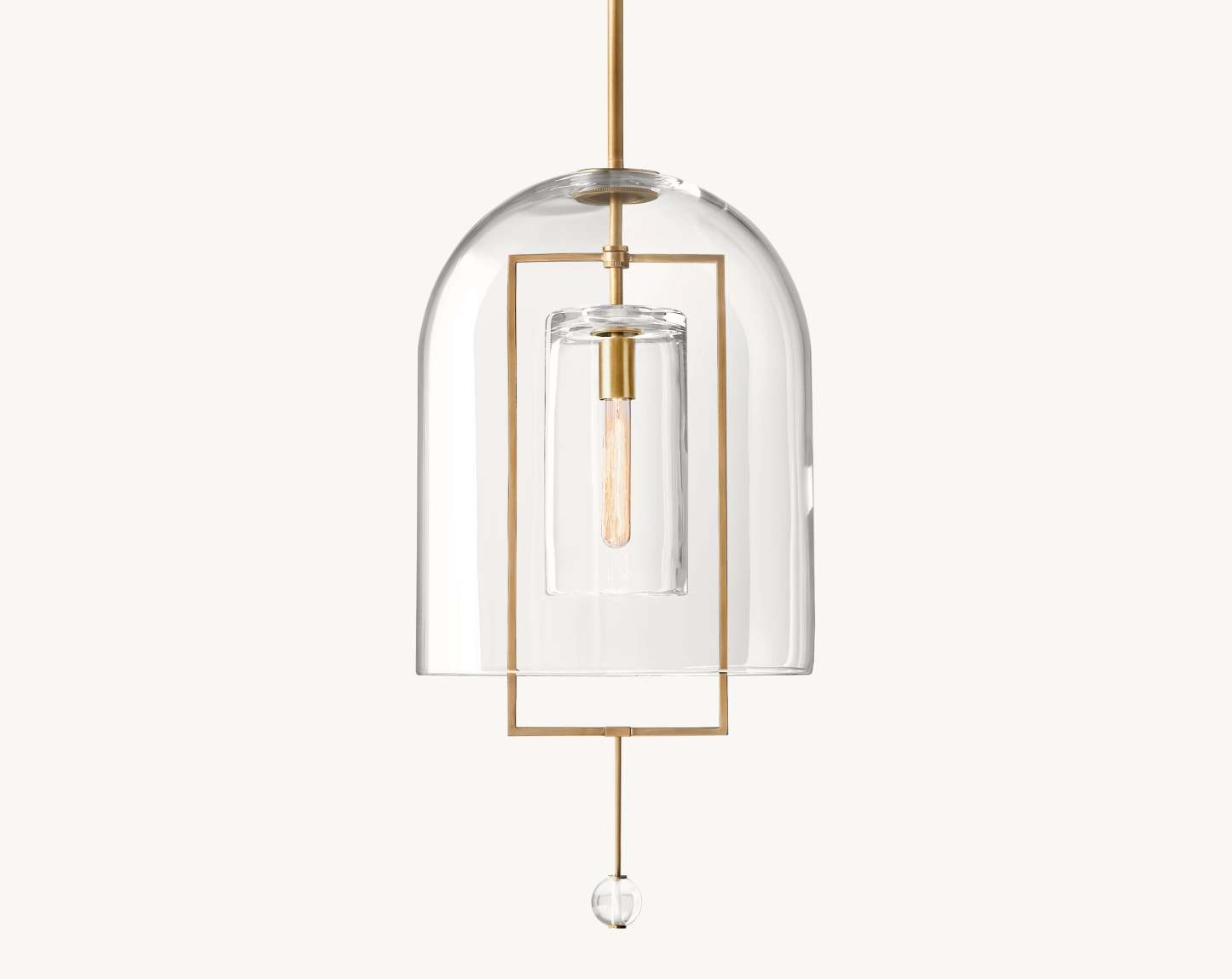 15 Inch Bell Glass Pendant Light - Fulcrum