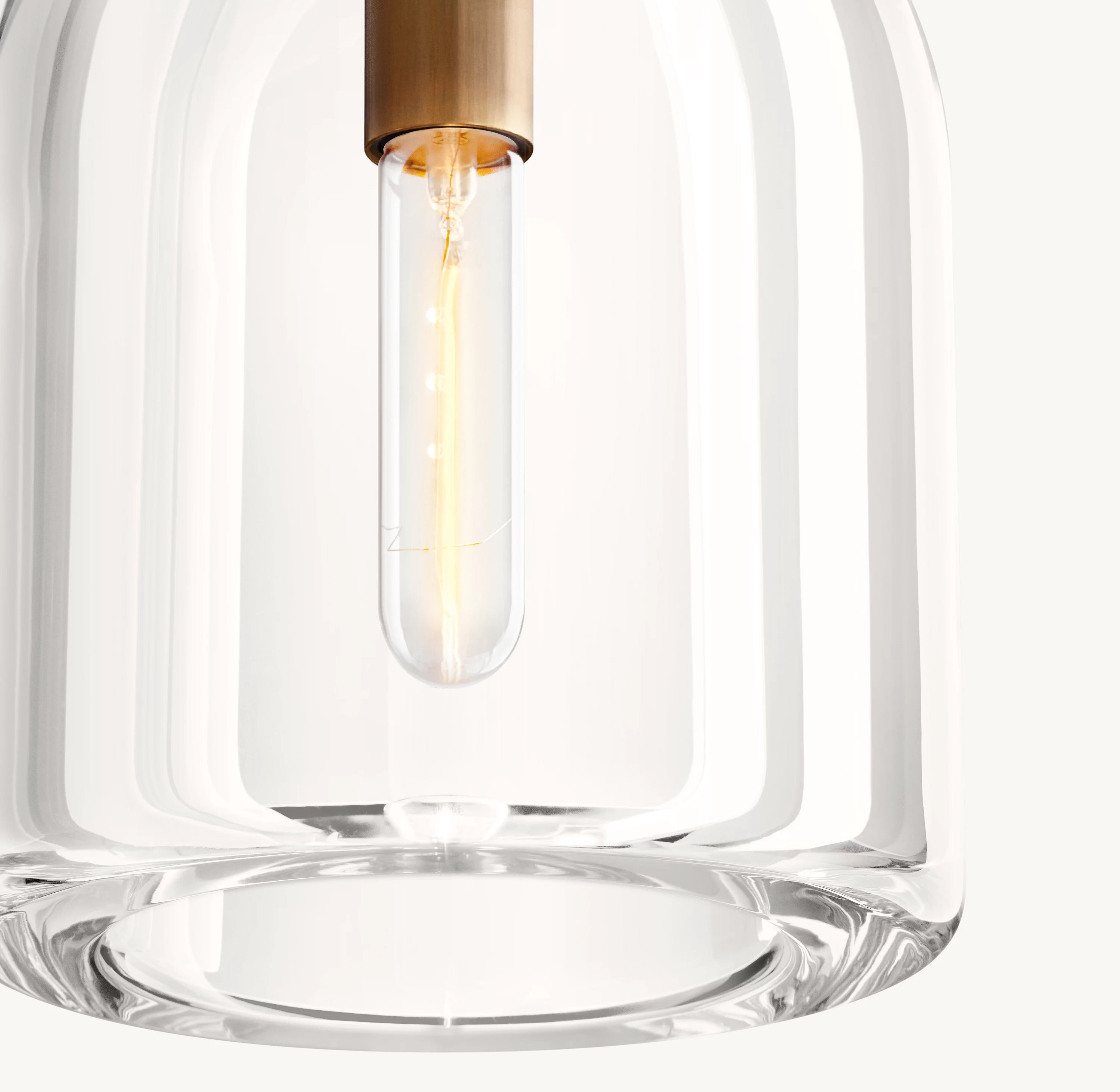 10 Inch Cloche Crystal Pendant Light - Botanist