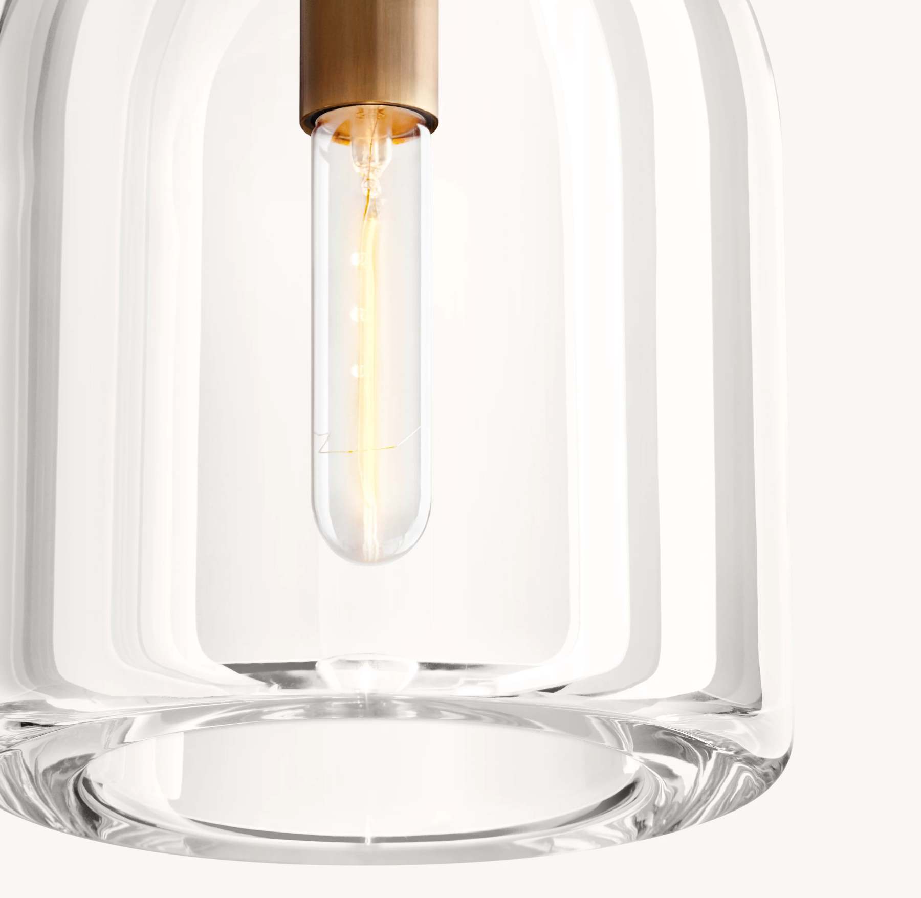 10 Inch Cloche Crystal Pendant Light - Botanist