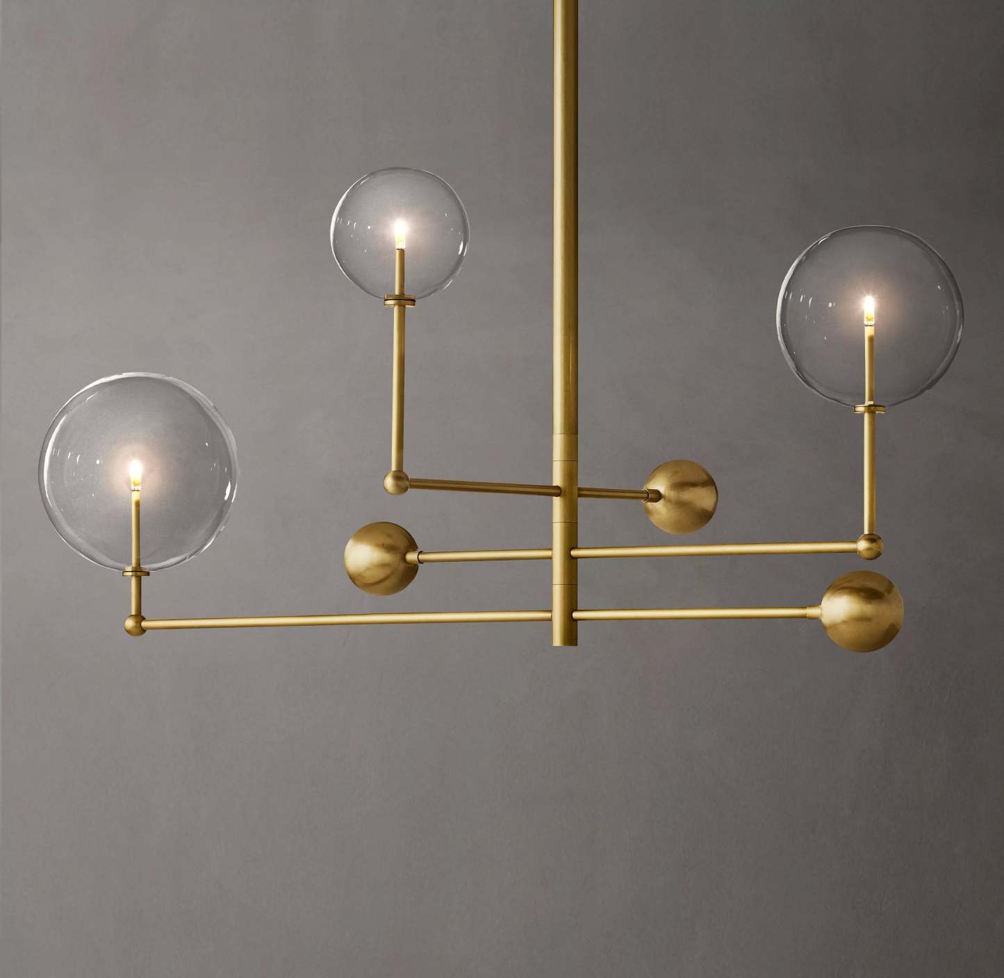 46 Inch Sputnik Globe Glass Chandelier - Mobile