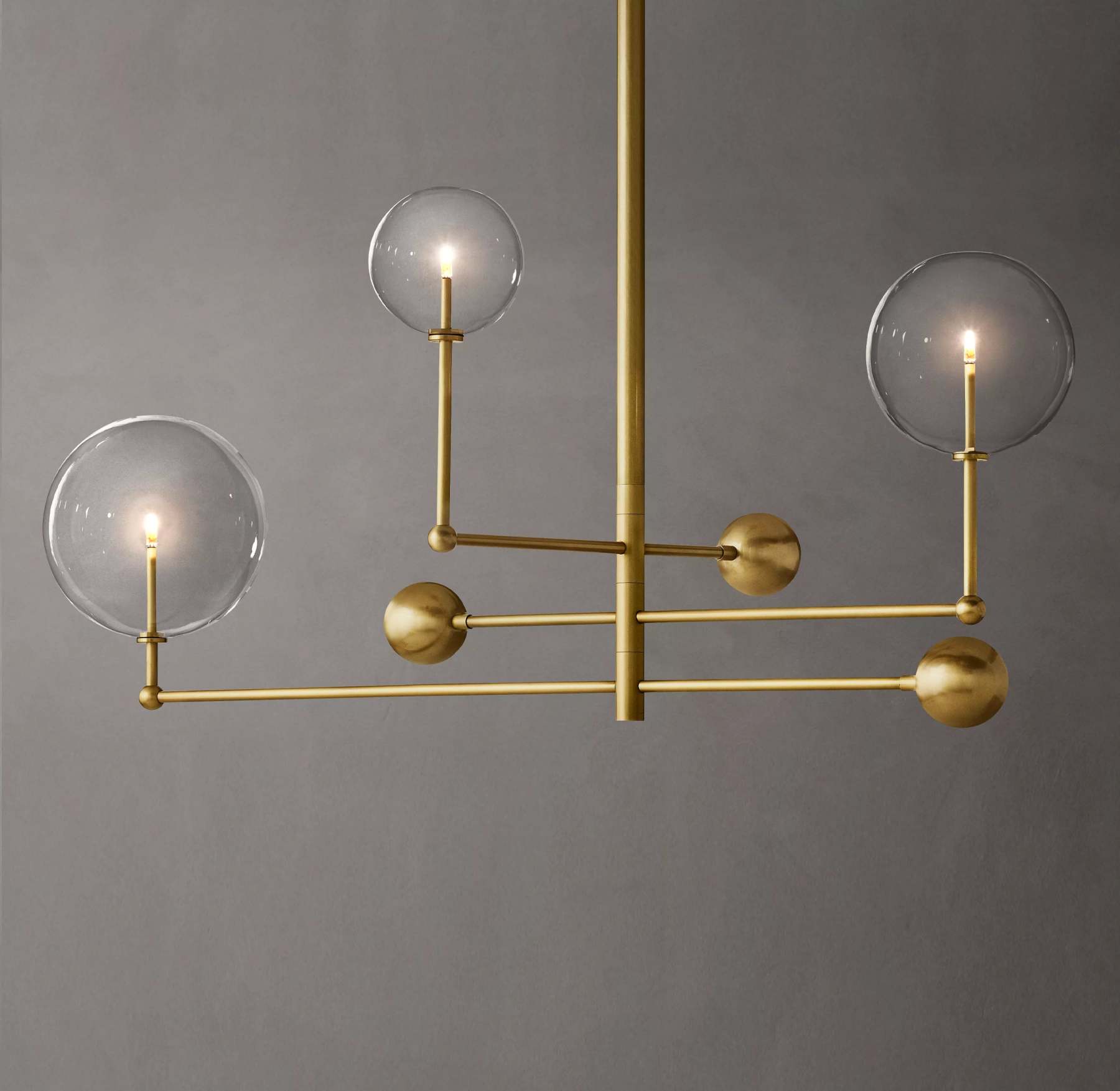 46 Inch Sputnik Globe Glass Chandelier - Mobile