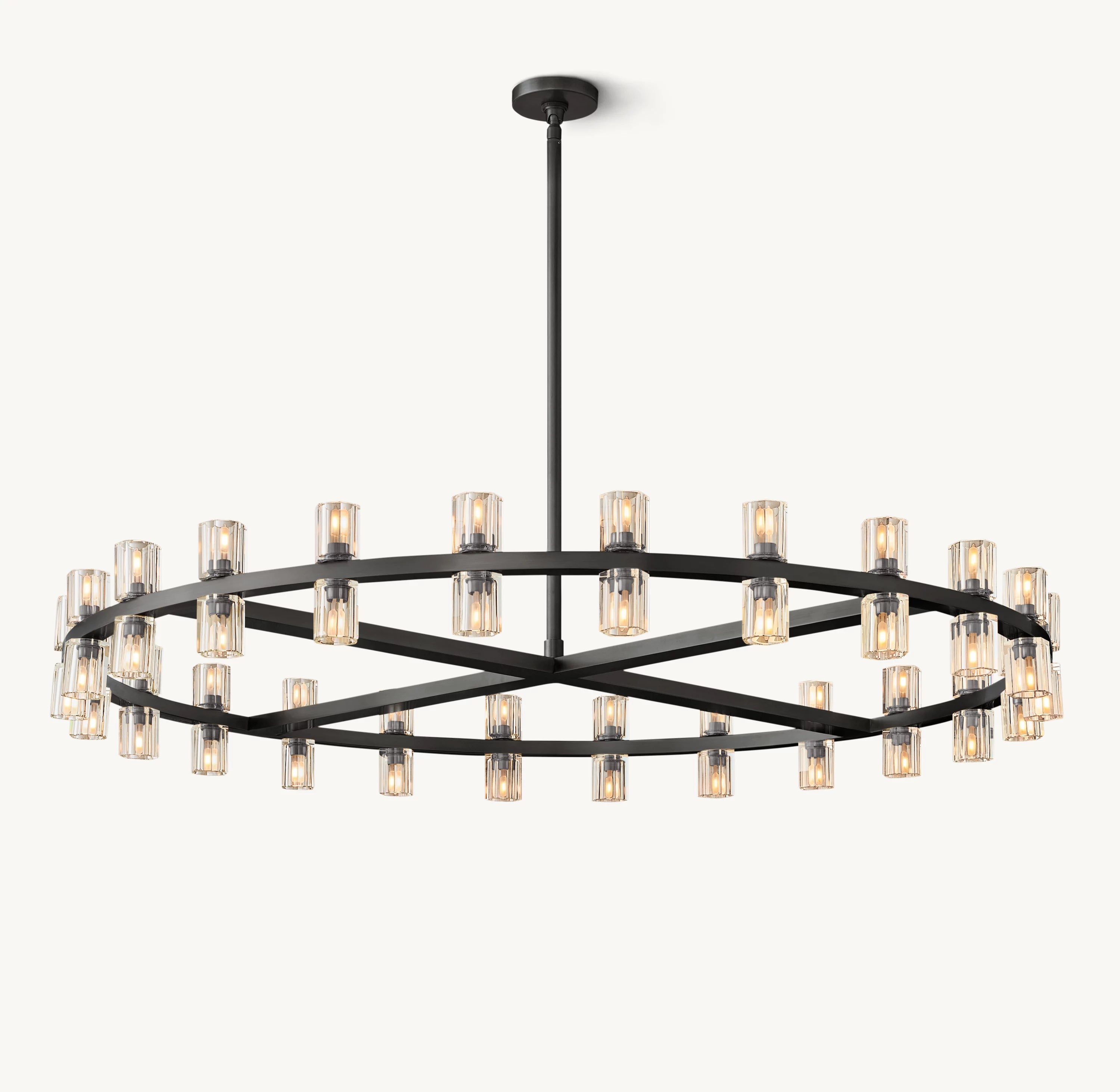 48 Inch Hexagonal Crystal Round Chandelier – Arcachon