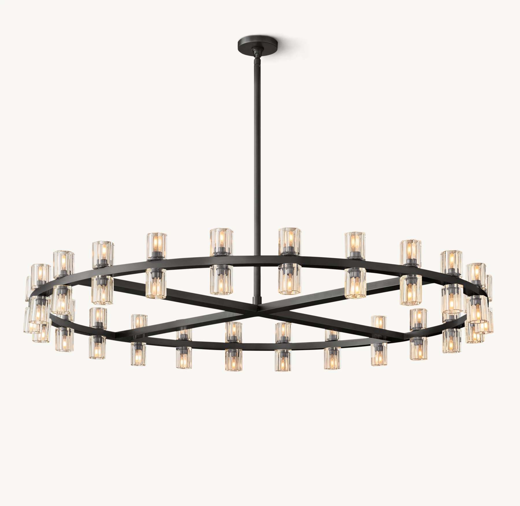 48 Inch Hexagonal Crystal Round Chandelier – Arcachon