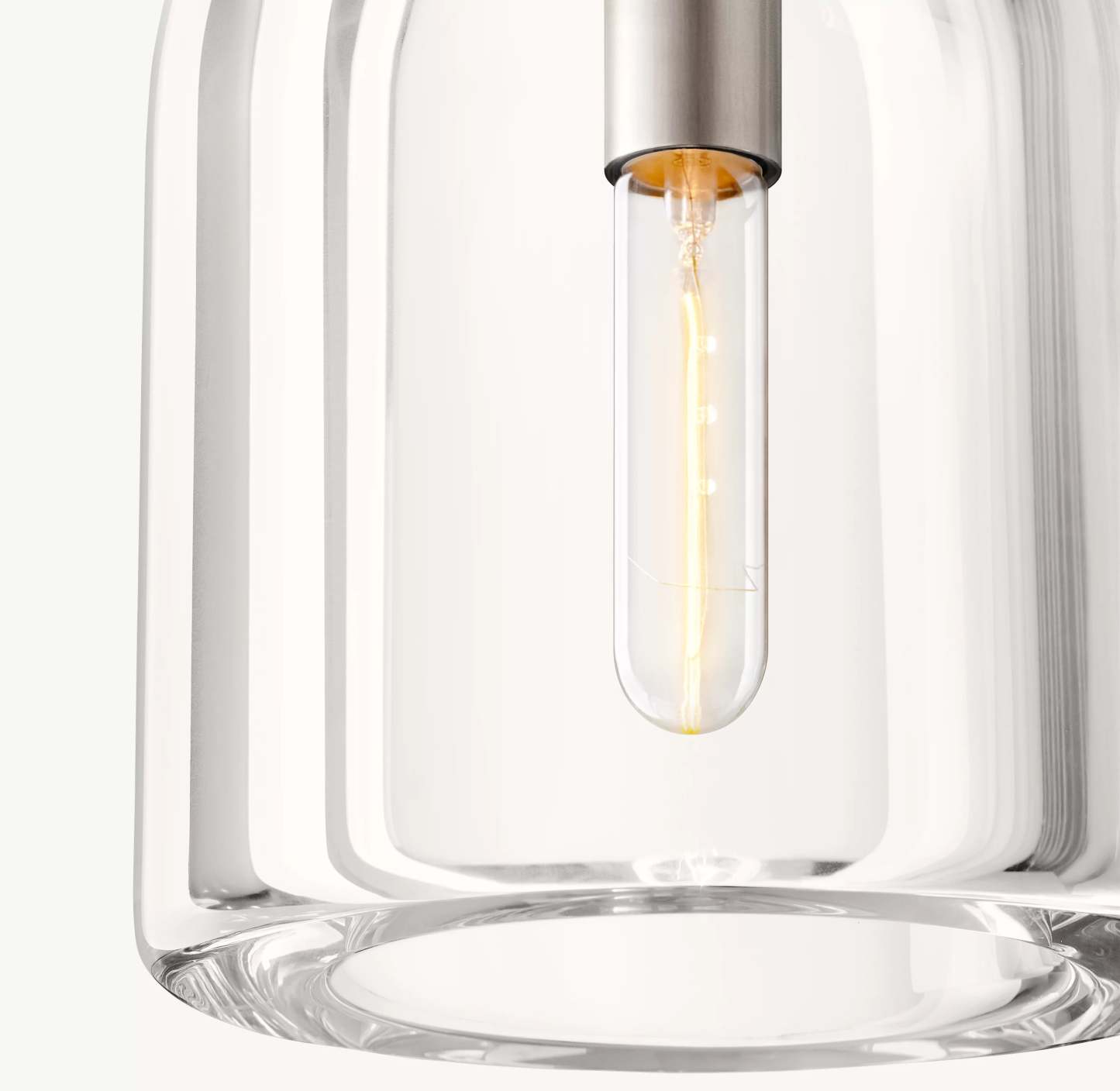 10 Inch Cloche Crystal Pendant Light - Botanist