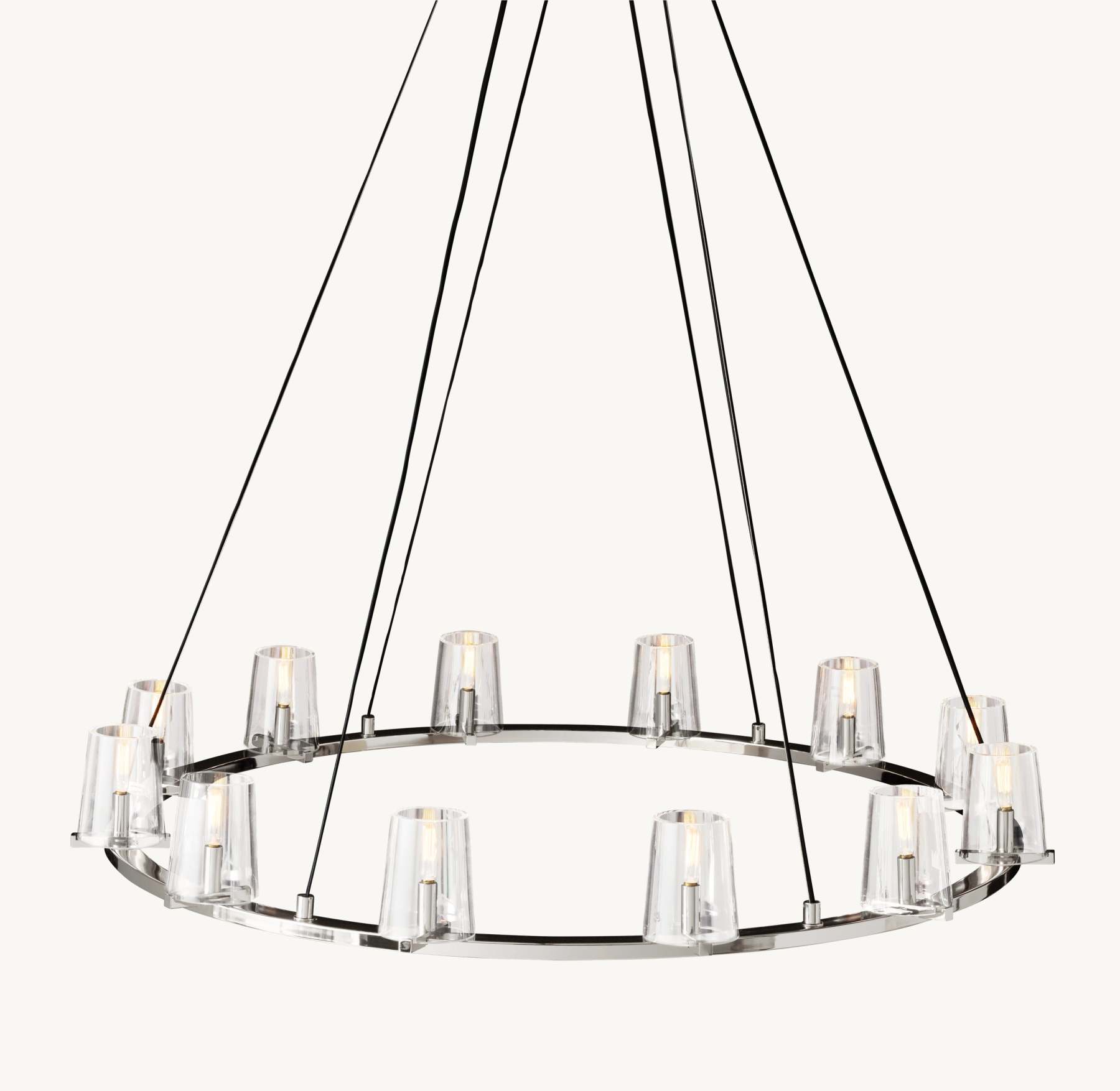 48 Inch Hurricane Candle Ring Chandelier - Pauillac