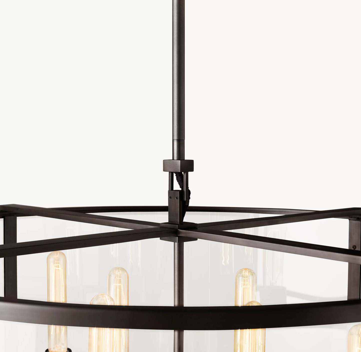 33 Inch Glass Drum Chandelier - Beckman