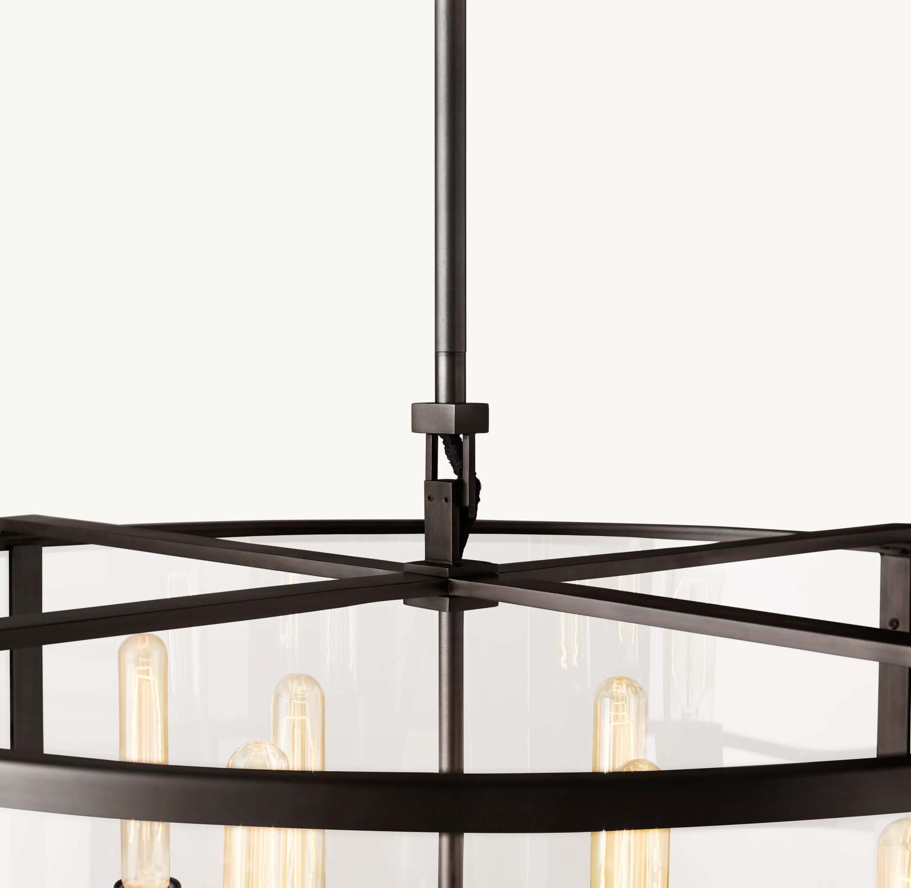 33 Inch Glass Drum Chandelier - Beckman