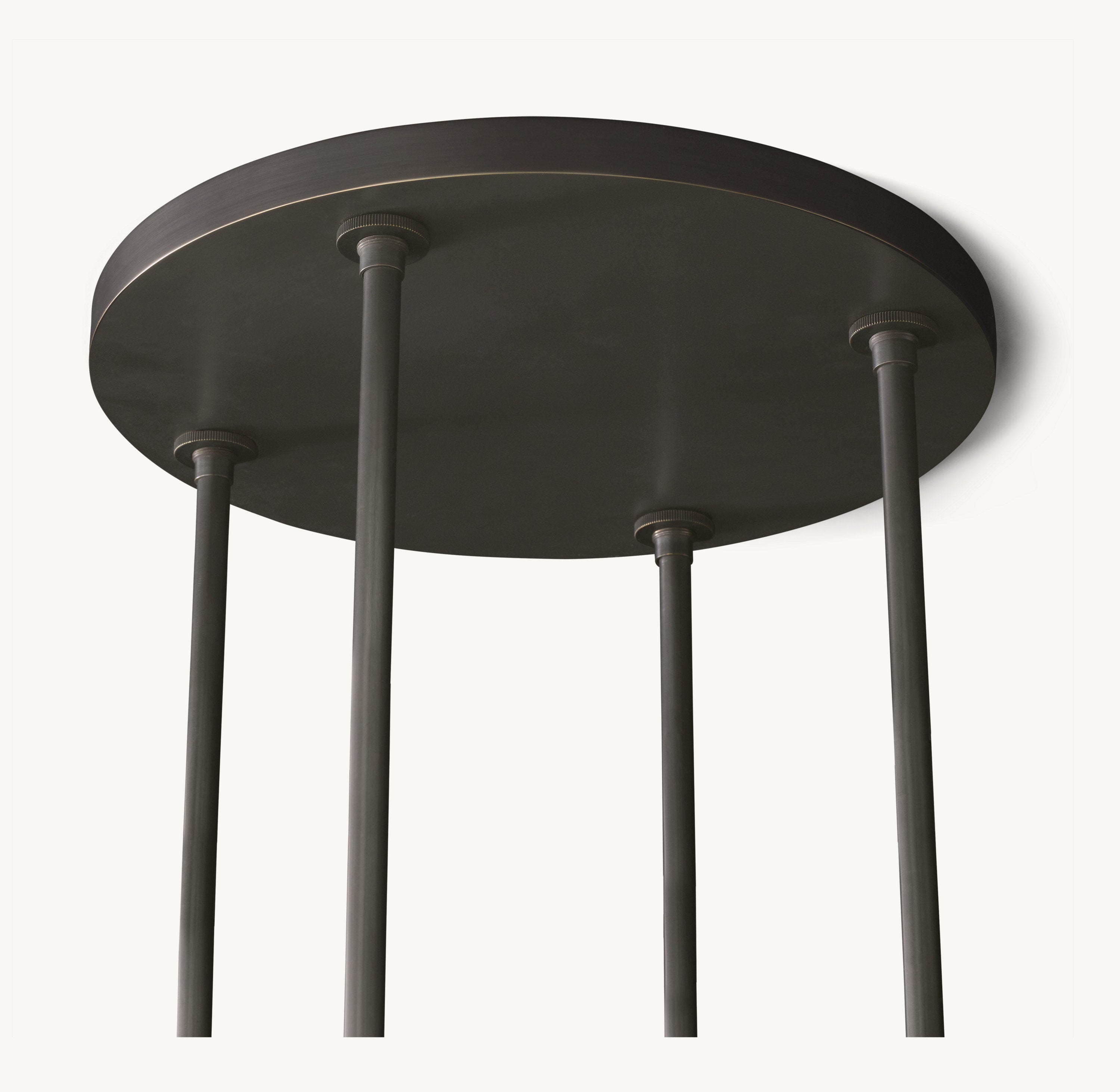 36 Inch Cylindrical Glass Candle Round Chandelier - Ravelle