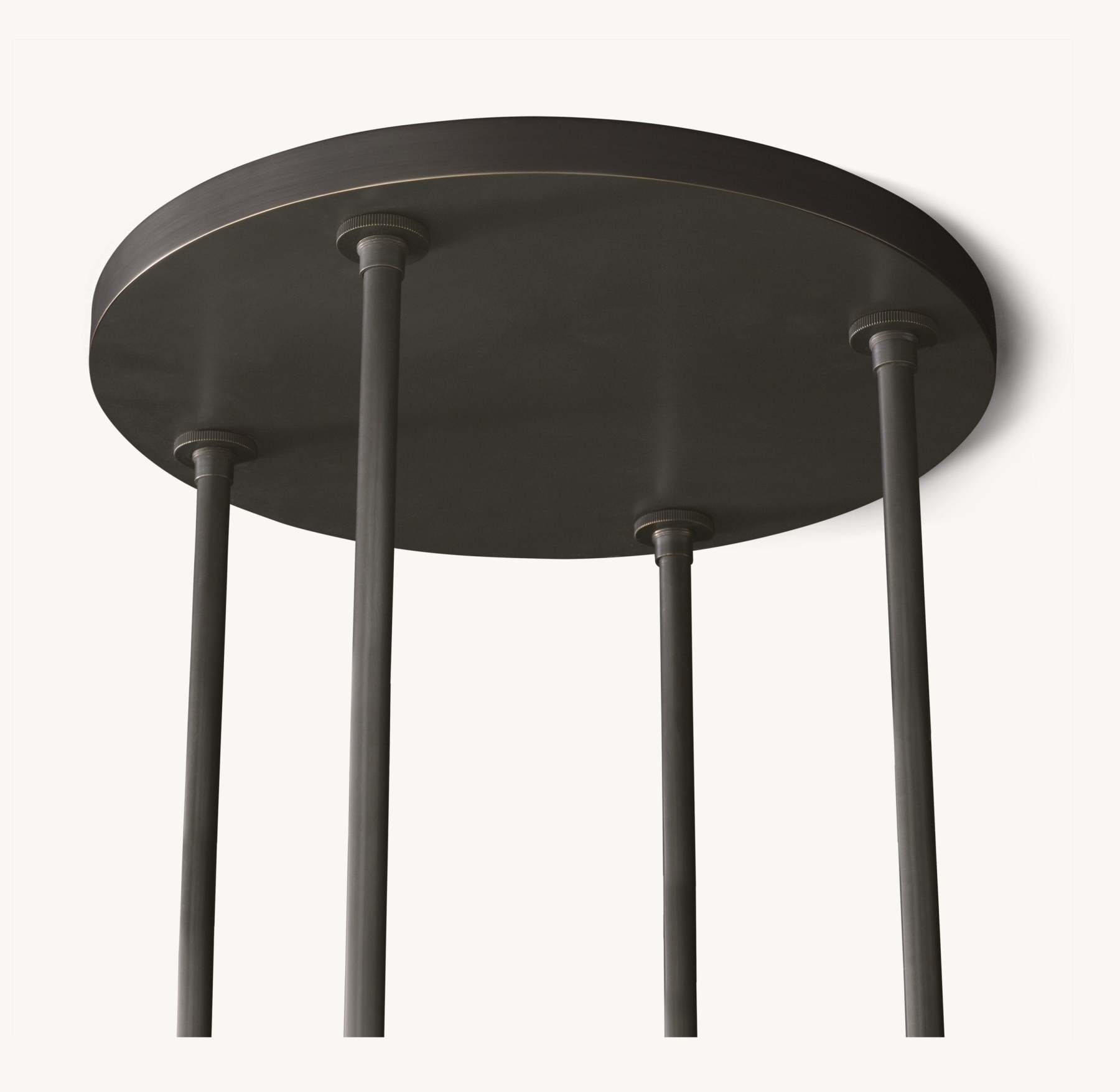 36 Inch Cylindrical Glass Candle Round Chandelier - Ravelle