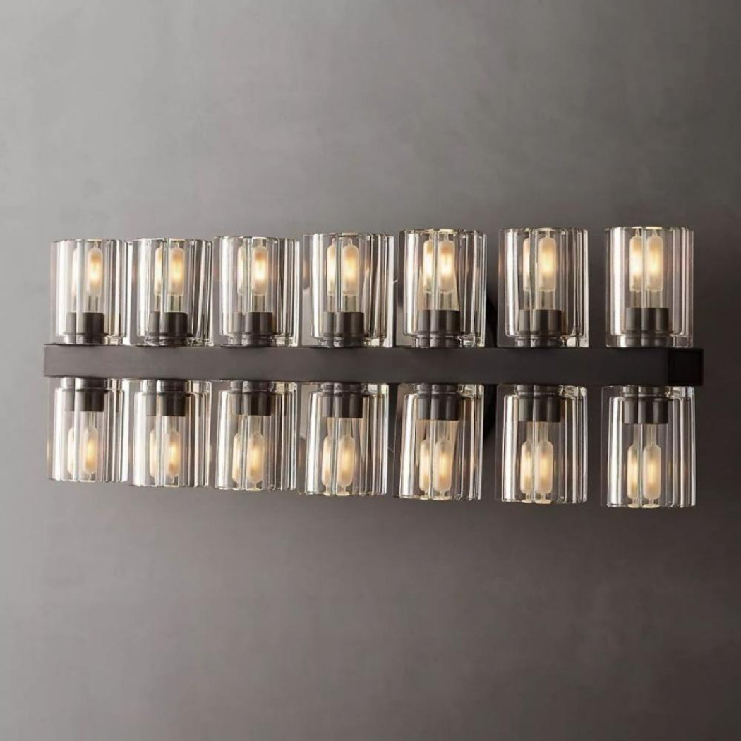 Arcachons 14-Light K9 Crystal Glass Modern Wall Lamp