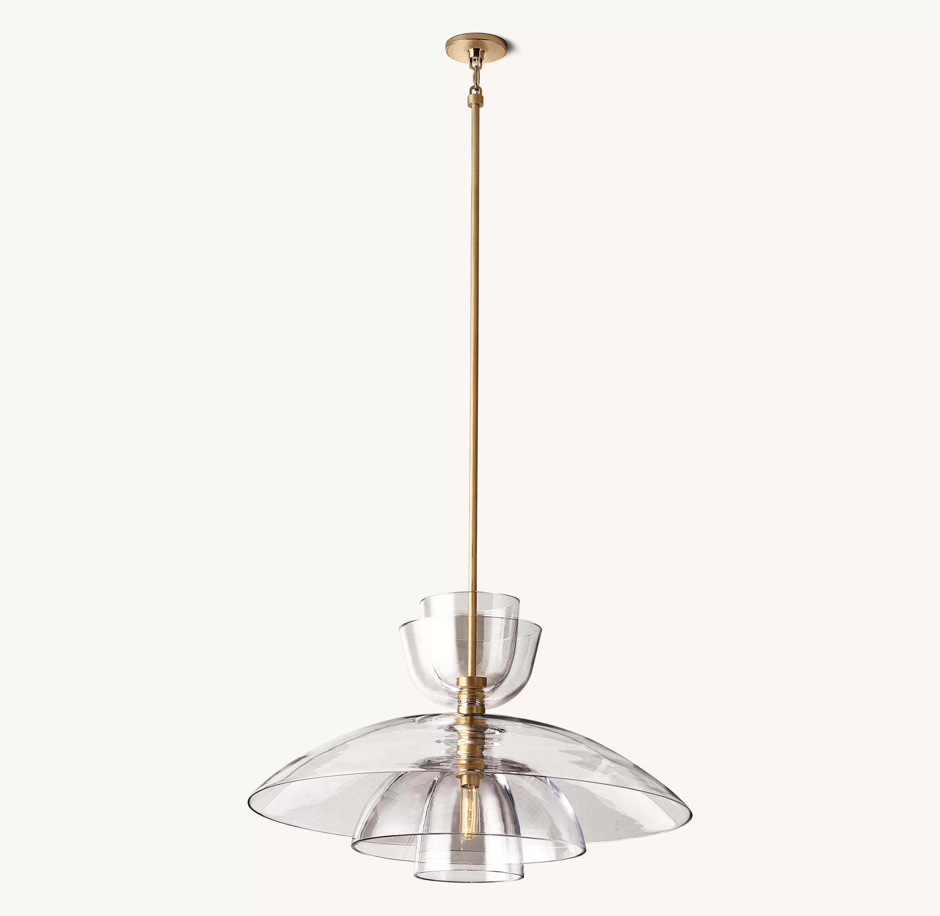 Clear Glass Cloche Pendant Light - Blom