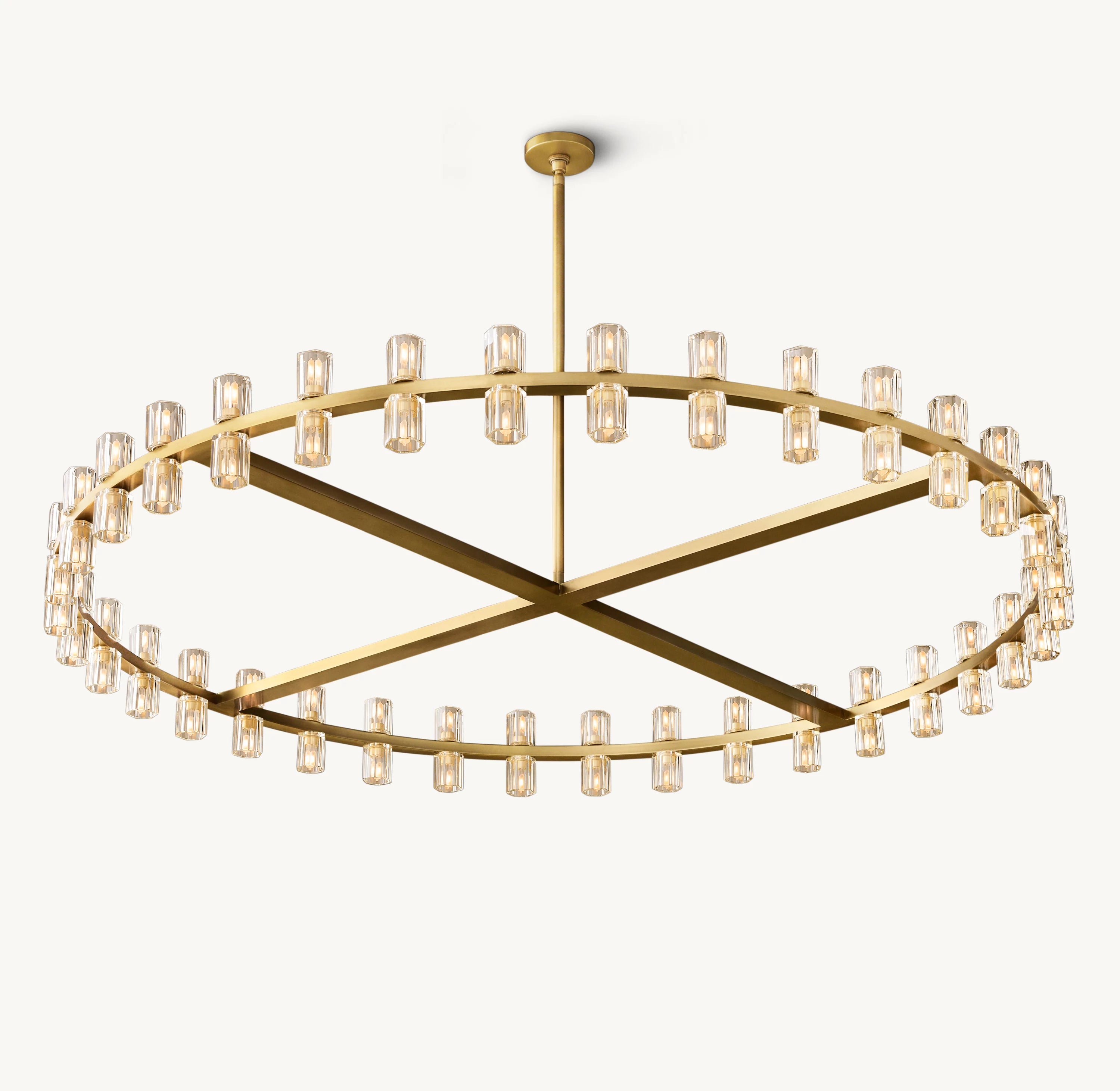 60 Inch Hexagonal Crystal Round Chandelier – Arcachon