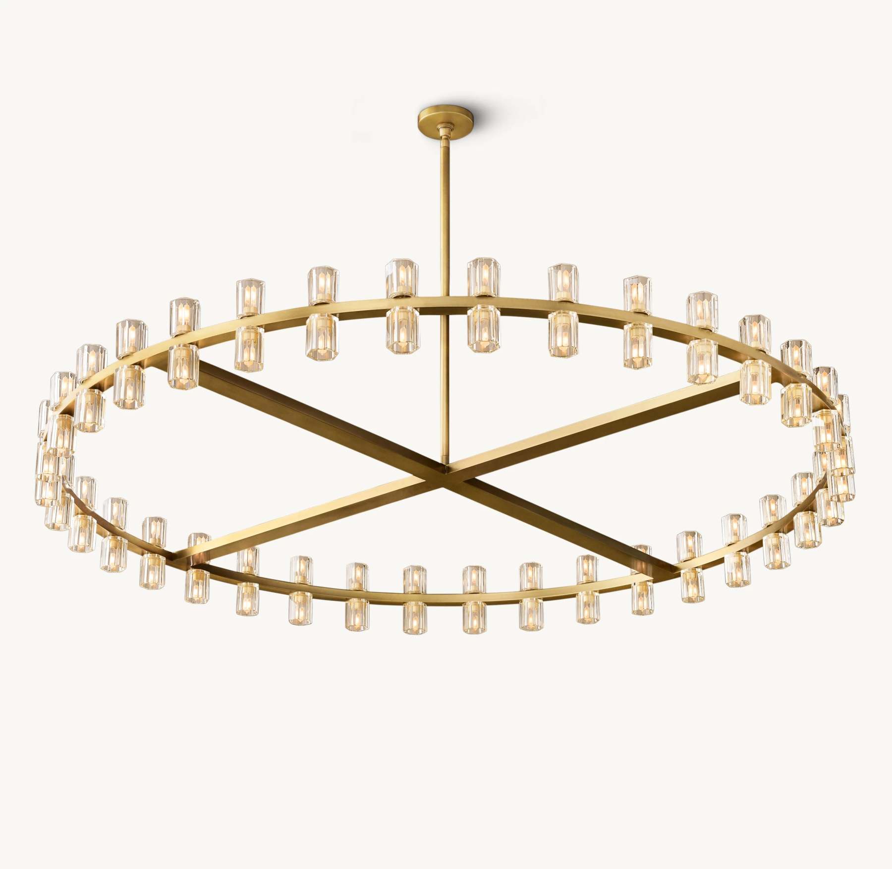60 Inch Hexagonal Crystal Round Chandelier – Arcachon