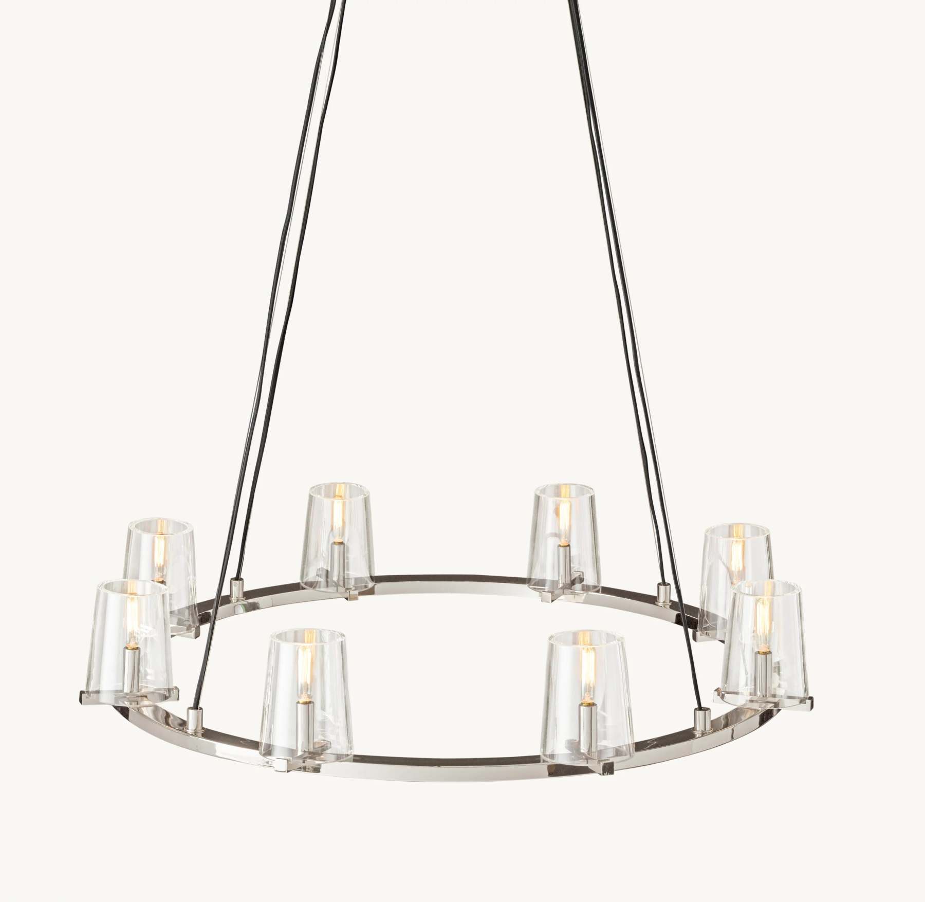 36 Inch Hurricane Candle Ring Chandelier - Pauillac