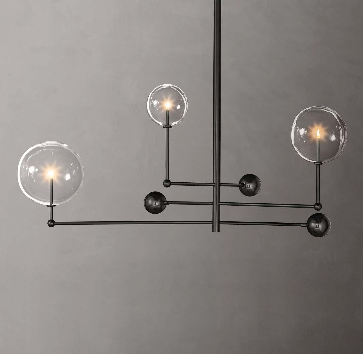 46 Inch Sputnik Globe Glass Chandelier - Mobile