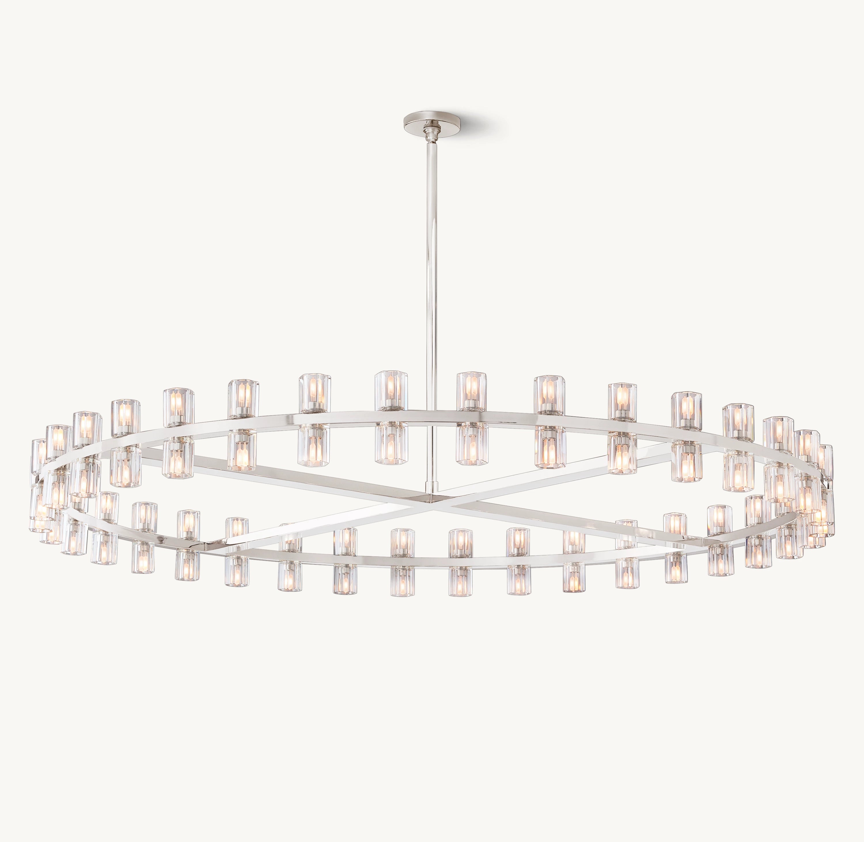60 Inch Hexagonal Crystal Round Chandelier – Arcachon