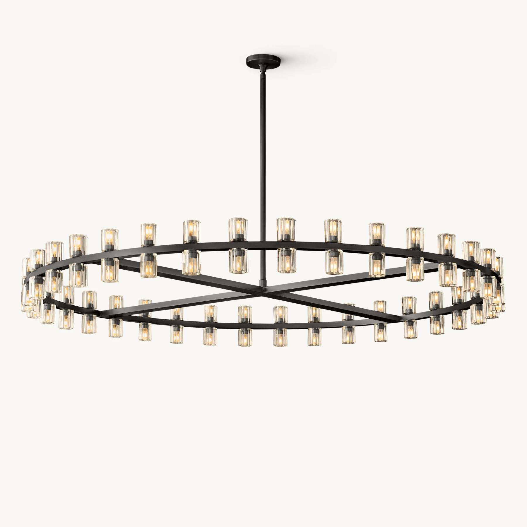 60 Inch Hexagonal Crystal Round Chandelier – Arcachon