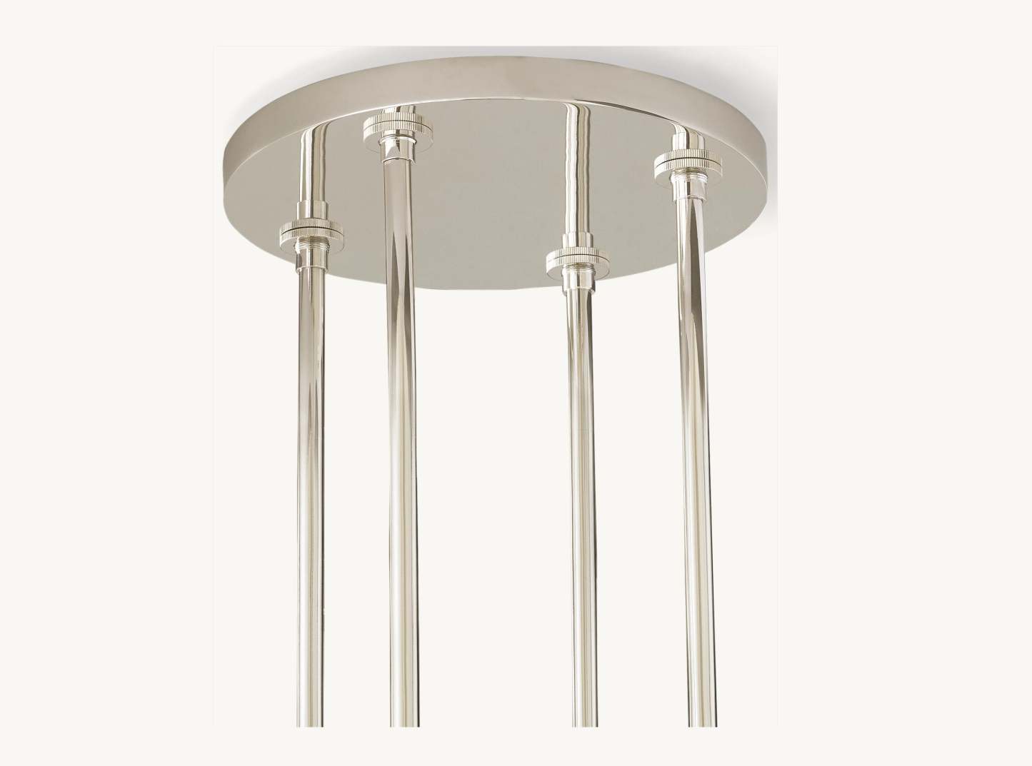 36 Inch Cylindrical Glass Candle Round Chandelier - Ravelle