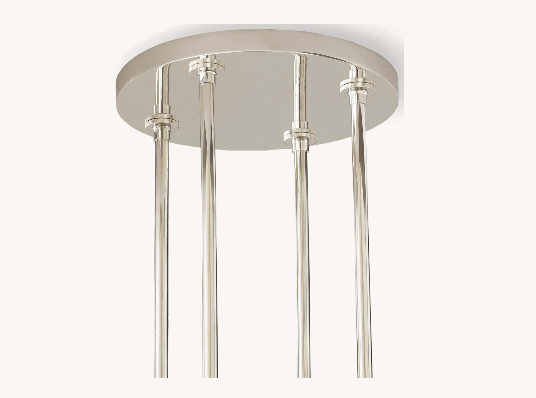 36 Inch Cylindrical Glass Candle Round Chandelier - Ravelle