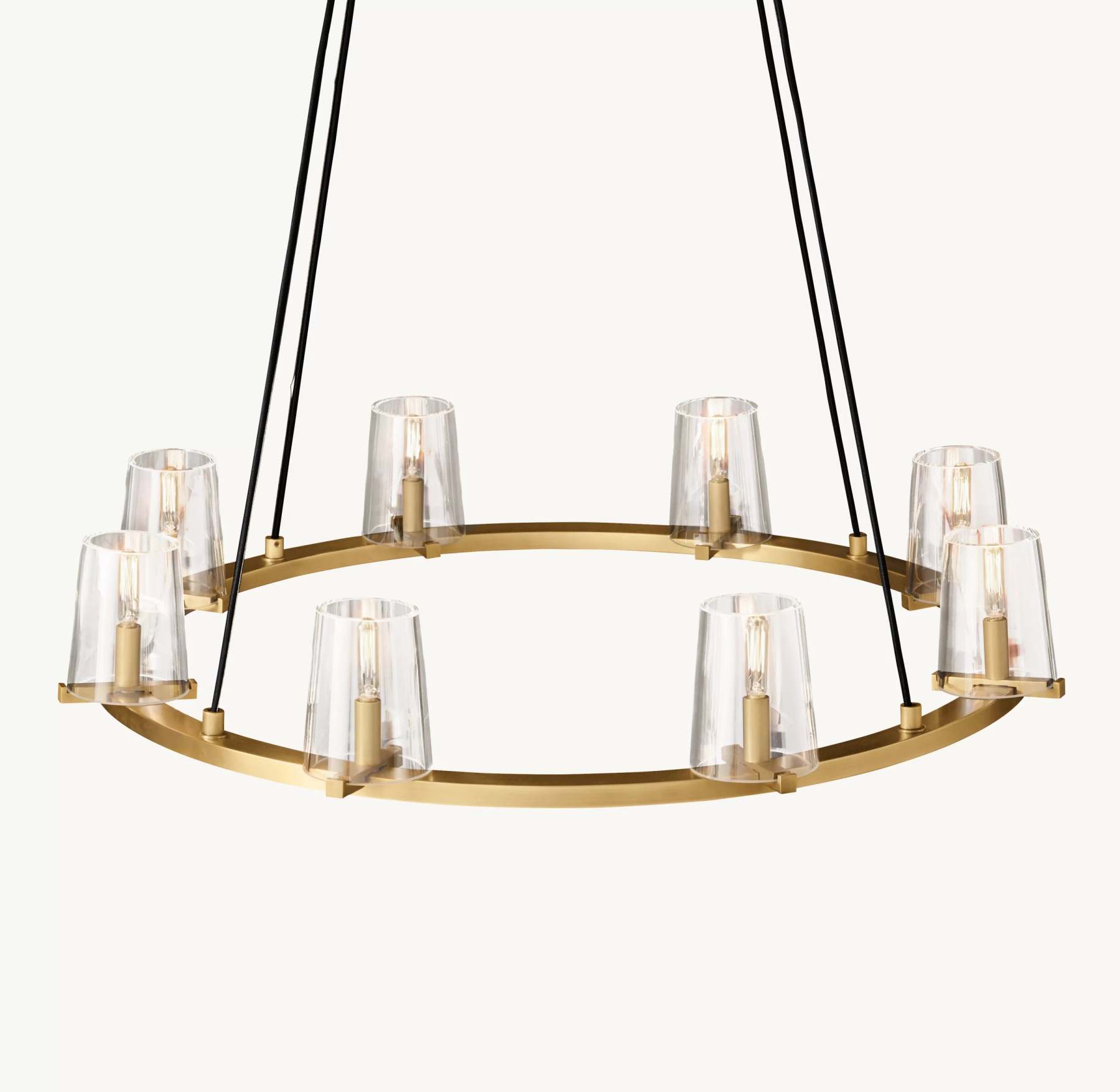 36 Inch Hurricane Candle Ring Chandelier - Pauillac