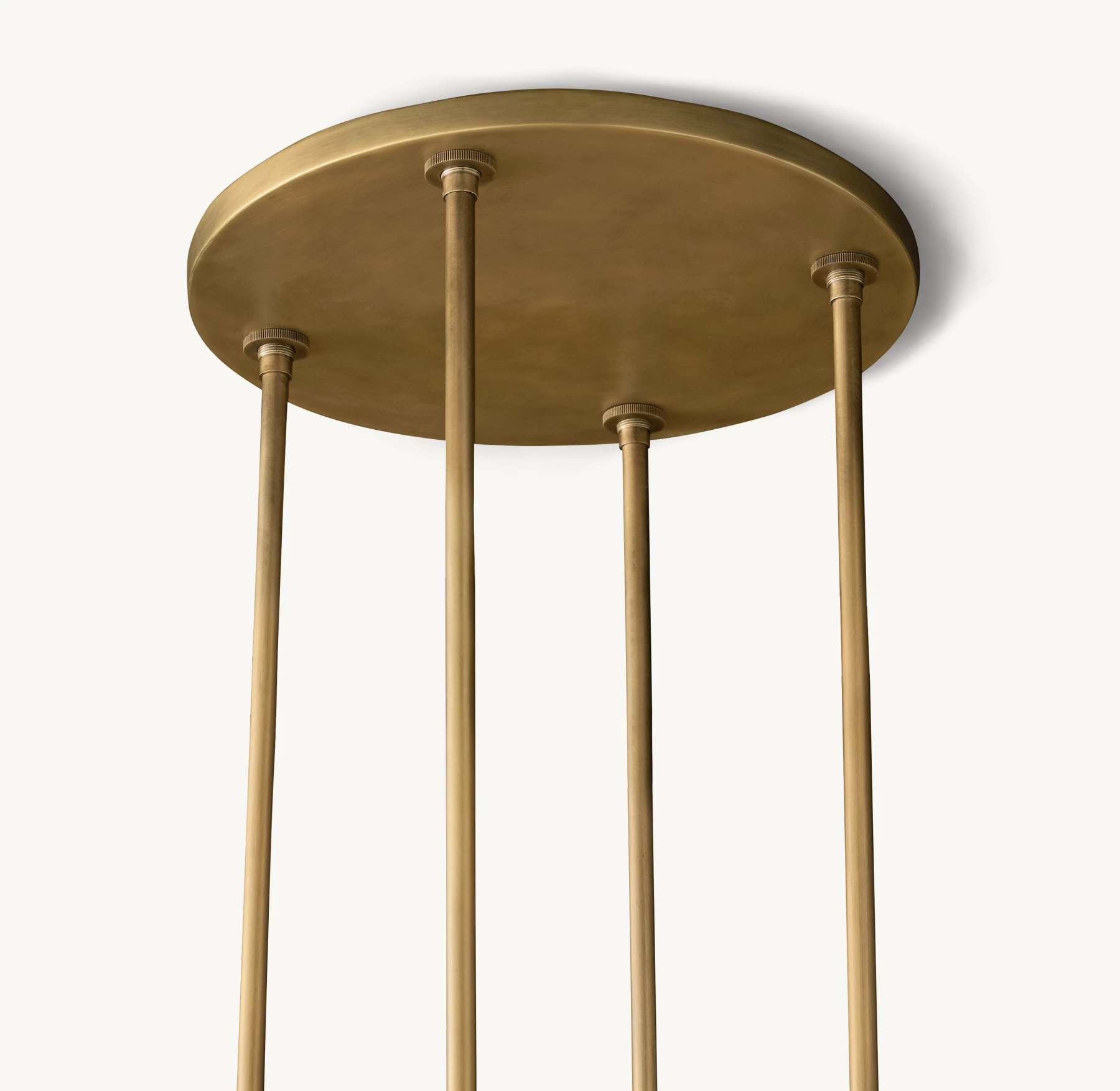 36 Inch Cylindrical Glass Candle Round Chandelier - Ravelle