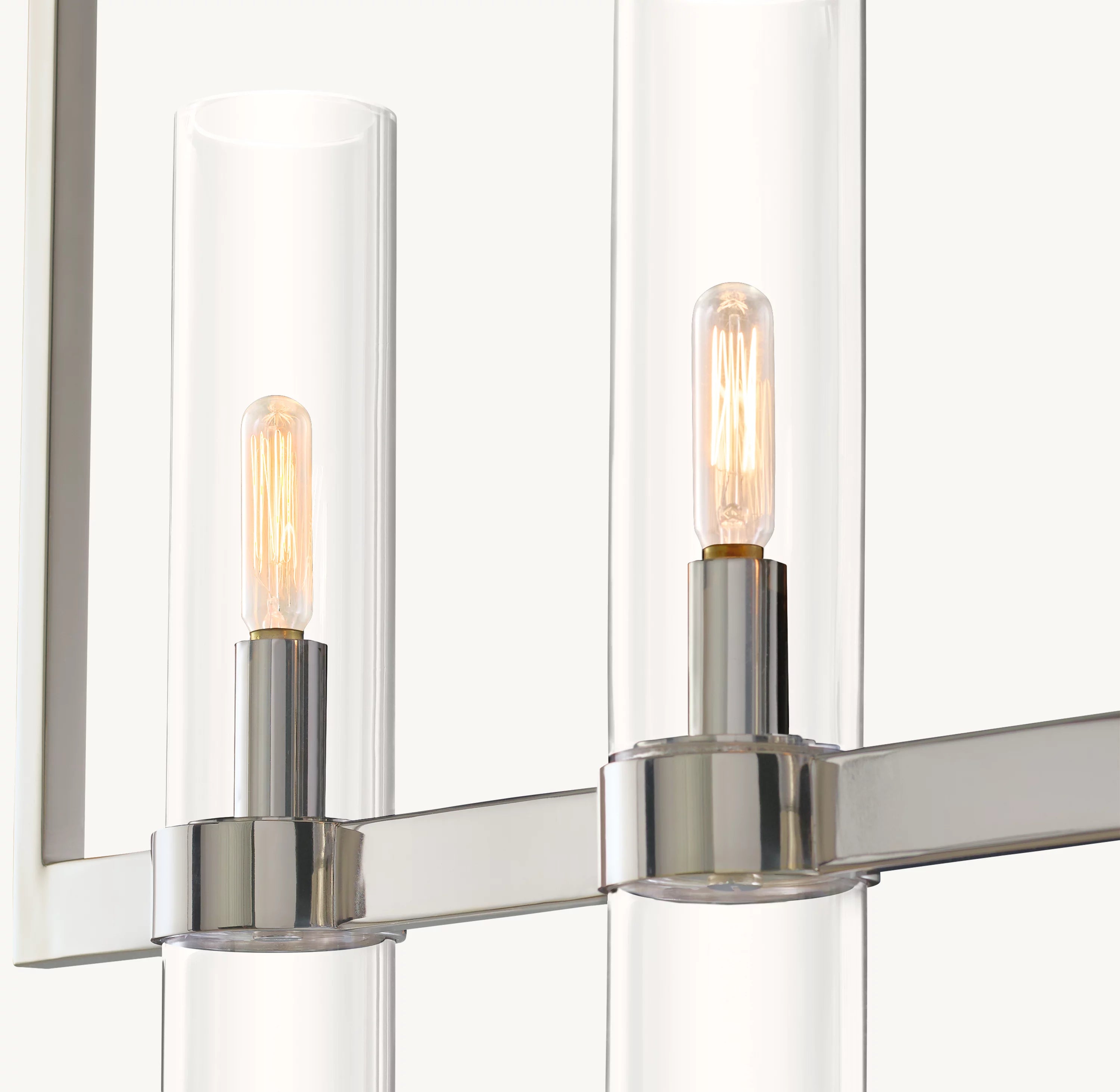 59 Inch Cylindrical Glass Candle Linear Chandelier - Ravelle