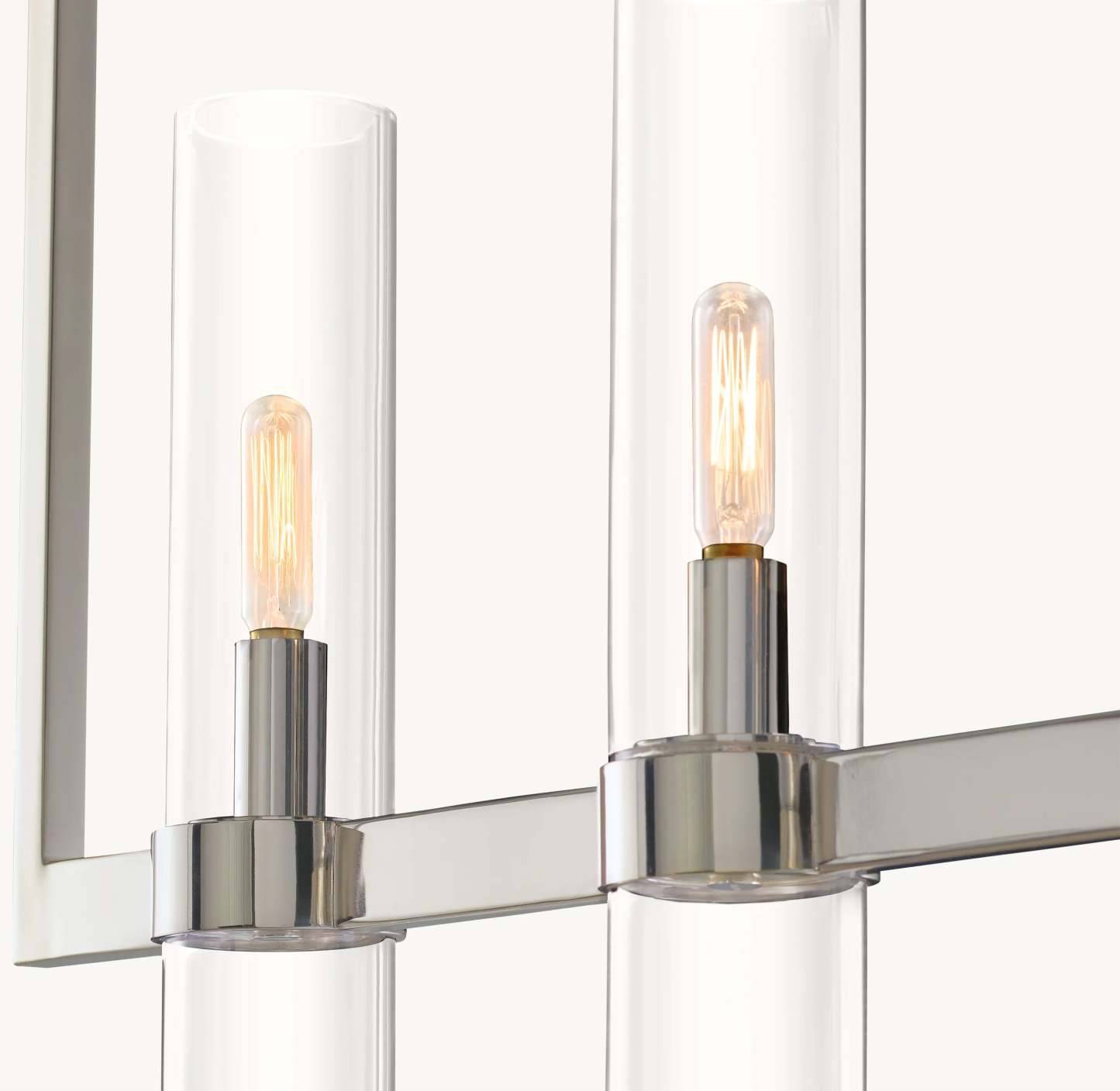 59 Inch Cylindrical Glass Candle Linear Chandelier - Ravelle