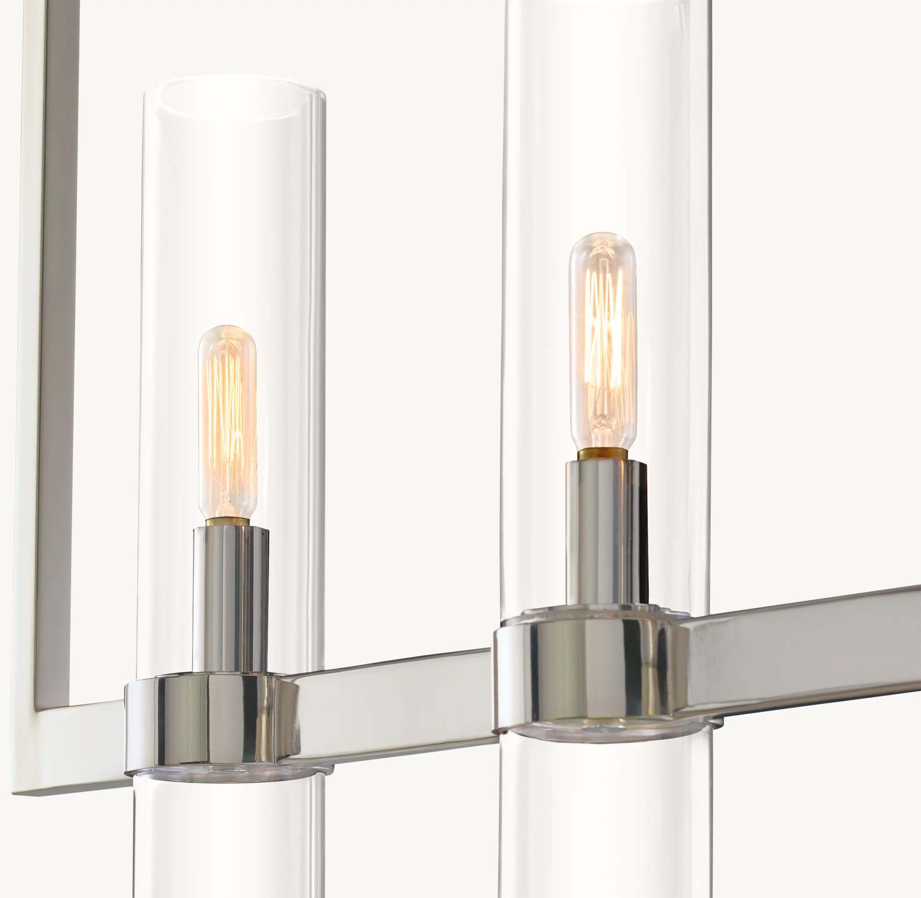 59 Inch Cylindrical Glass Candle Linear Chandelier - Ravelle