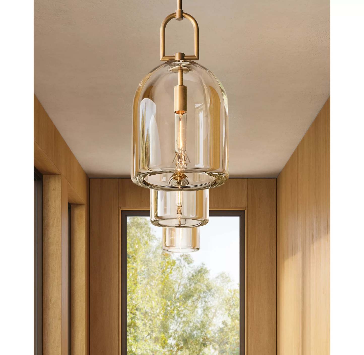 10 Inch Cloche Crystal Pendant Light - Botanist