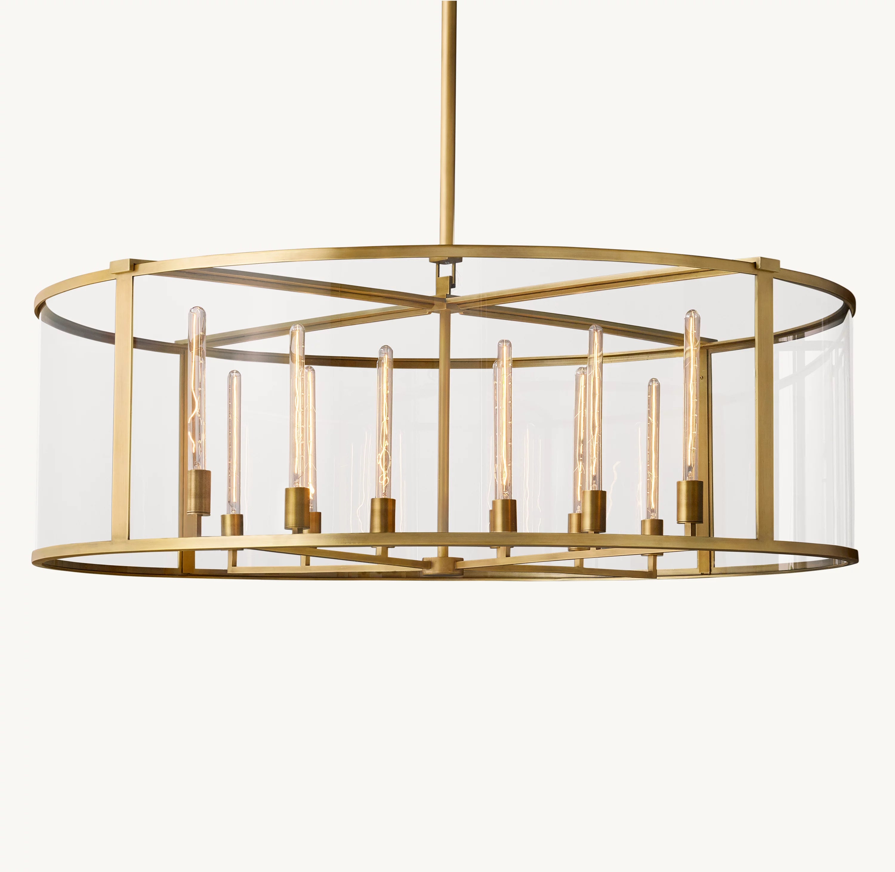 55 Inch Glass Drum Chandelier - Beckman