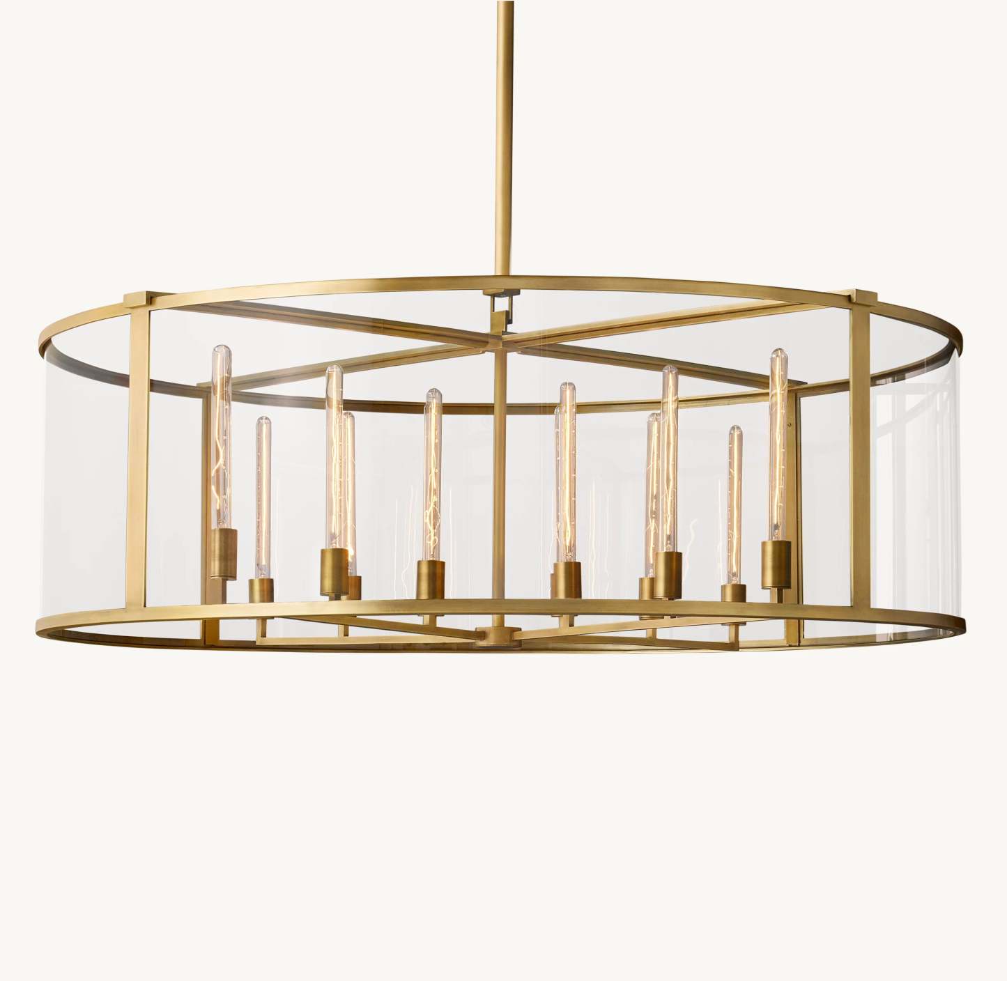 55 Inch Glass Drum Chandelier - Beckman
